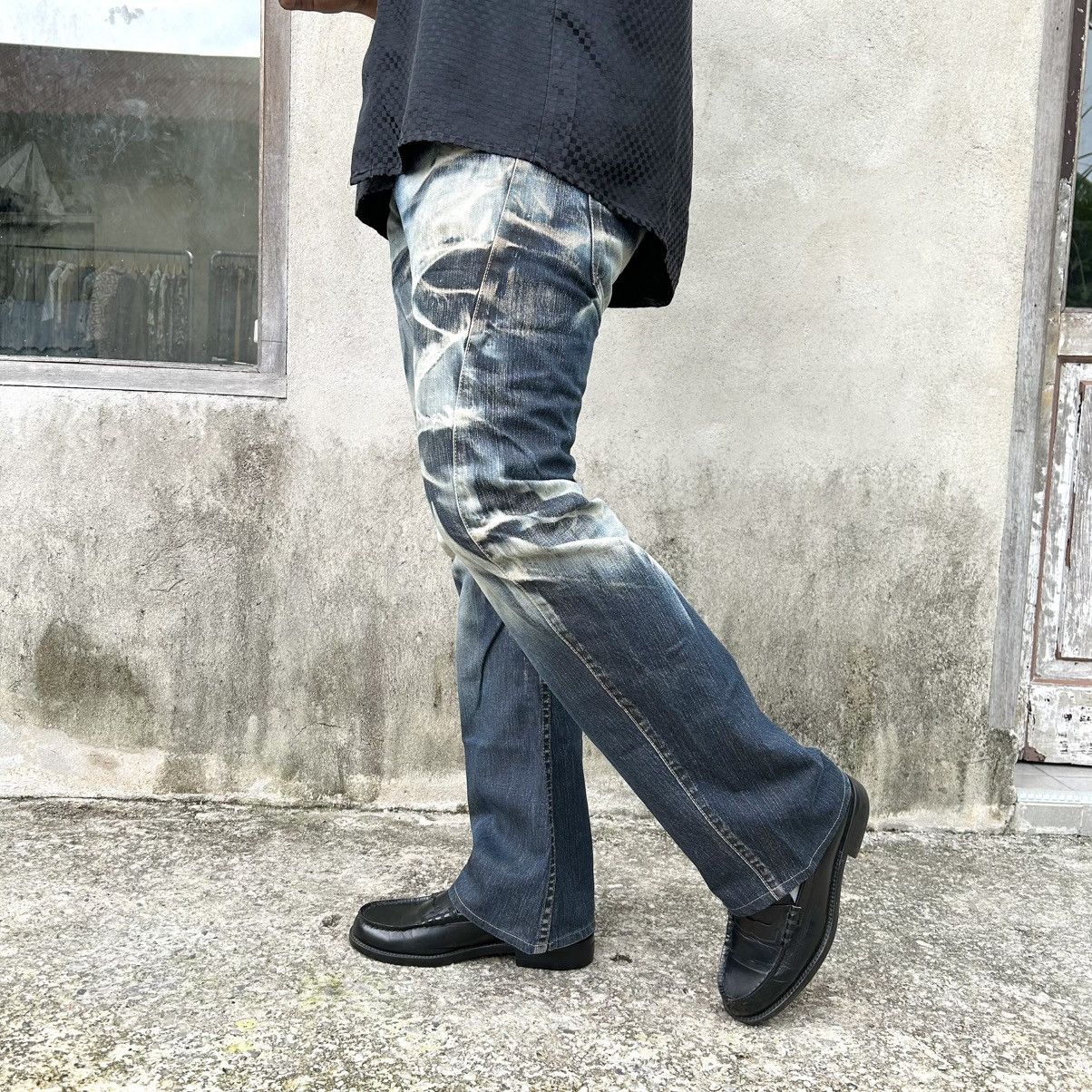 Japanese Brand Vintage Flared Denim Acid Wash RATTLE TRAP Size US 33 - 4 Thumbnail
