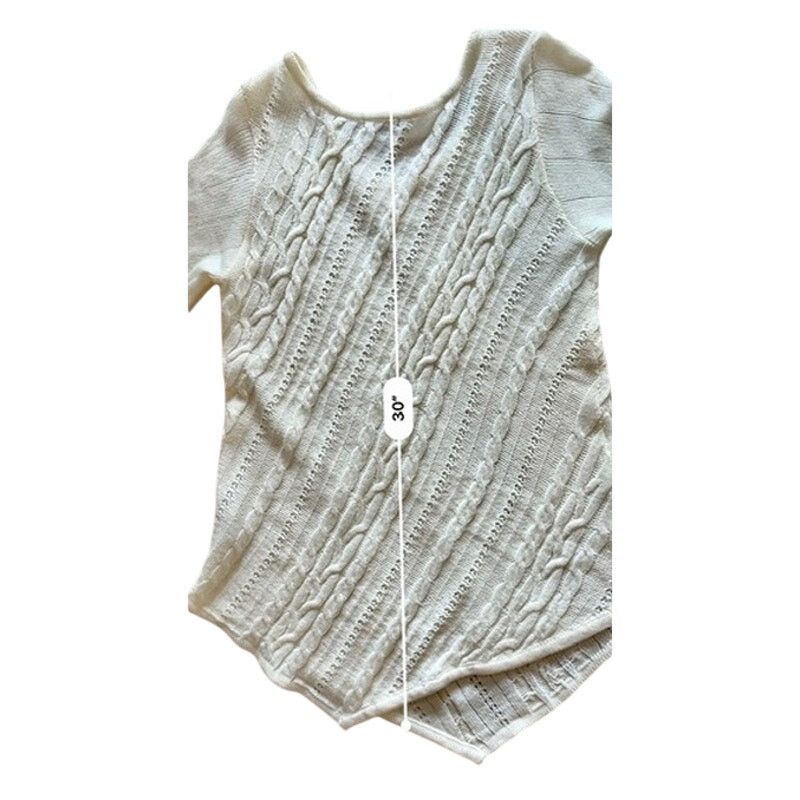 Other Metaphor Cream Asymmetrical Cable Knit Sweater XL Cottage Size XL / US 12-14 / IT 48-50 - 7 Thumbnail
