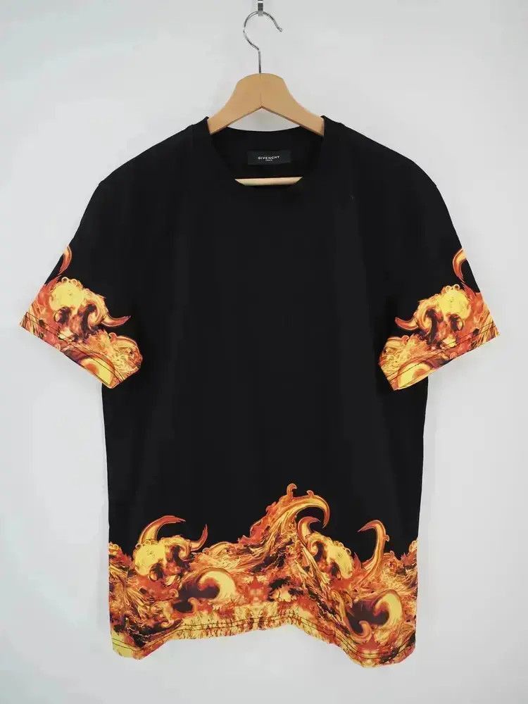 Givenchy Riccardo Tisic Givenchy SS14 Flame Tee Size US L / EU 52-54 / 3 - 1 Thumbnail