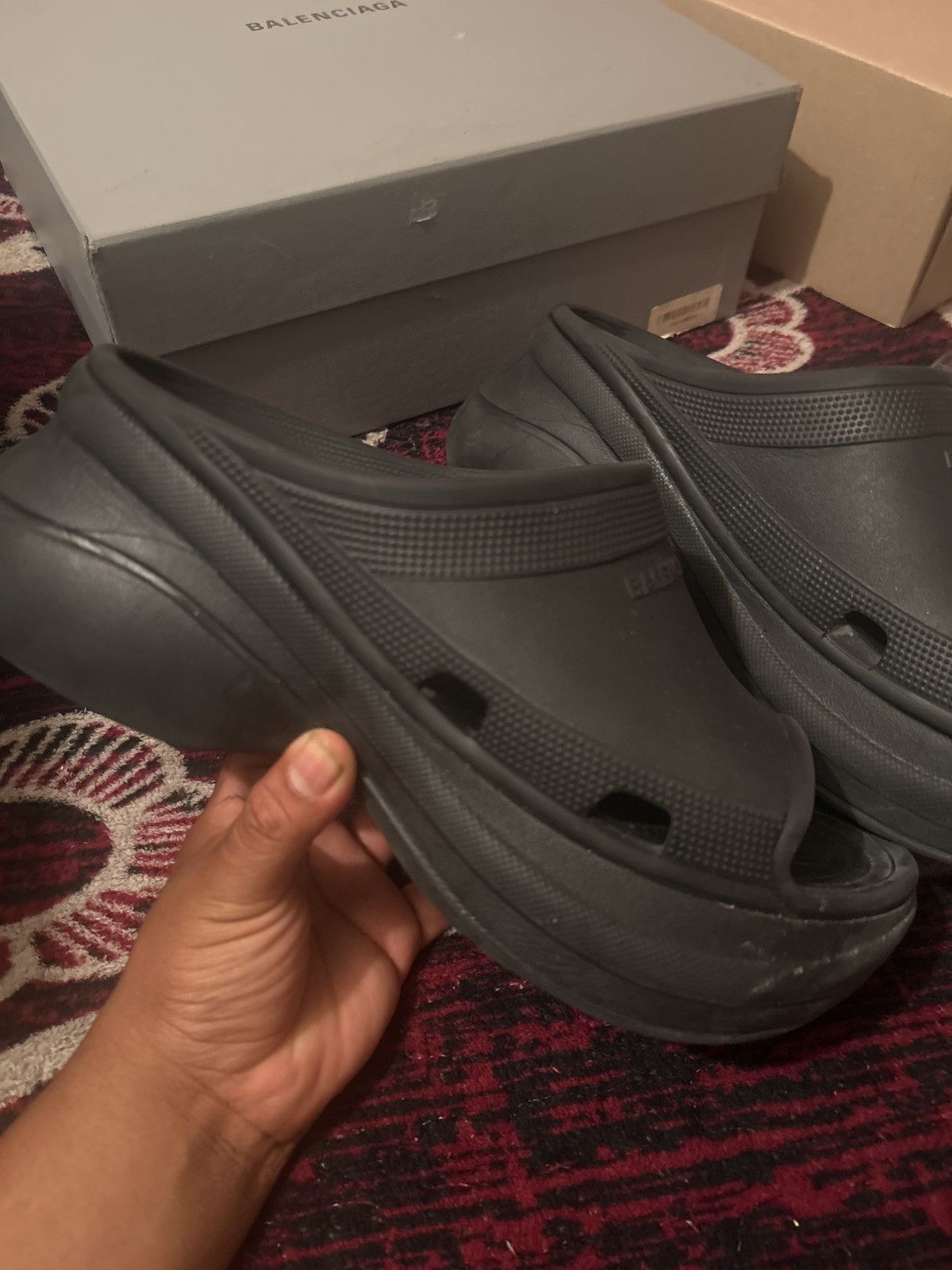 Balenciaga Balenciaga x Croc Pool Slide Size US 11 / EU 44 - 2 Thumbnail