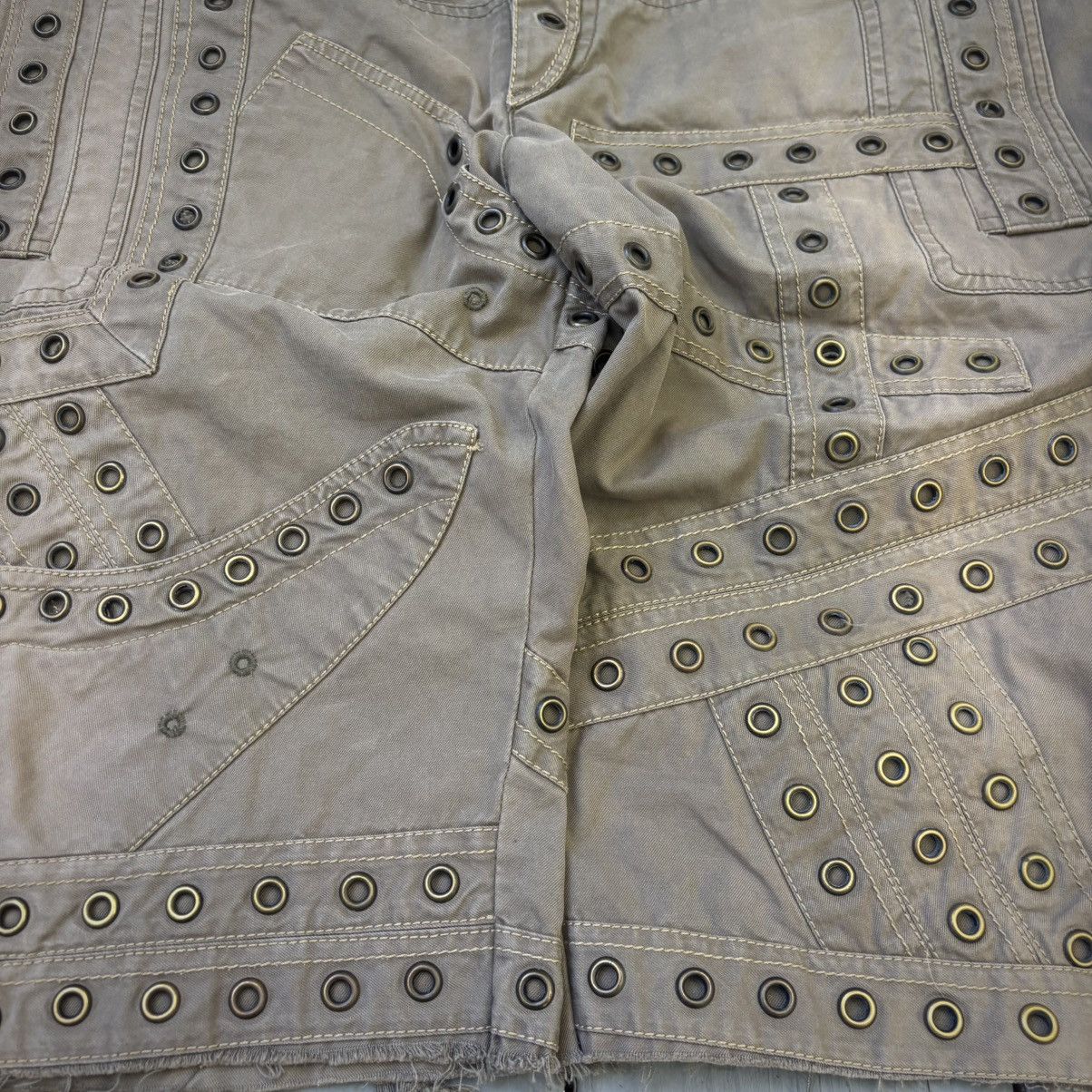 Dolce & Gabbana Reconstructed Eyelet Shorts Size US 34 / EU 50 - 3 Thumbnail