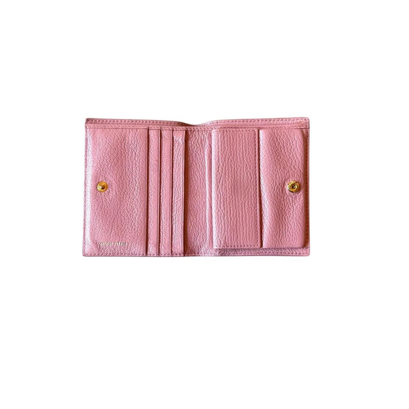 Miu Miu miu miu pink bow wallet Size ONE SIZE - 2 Thumbnail
