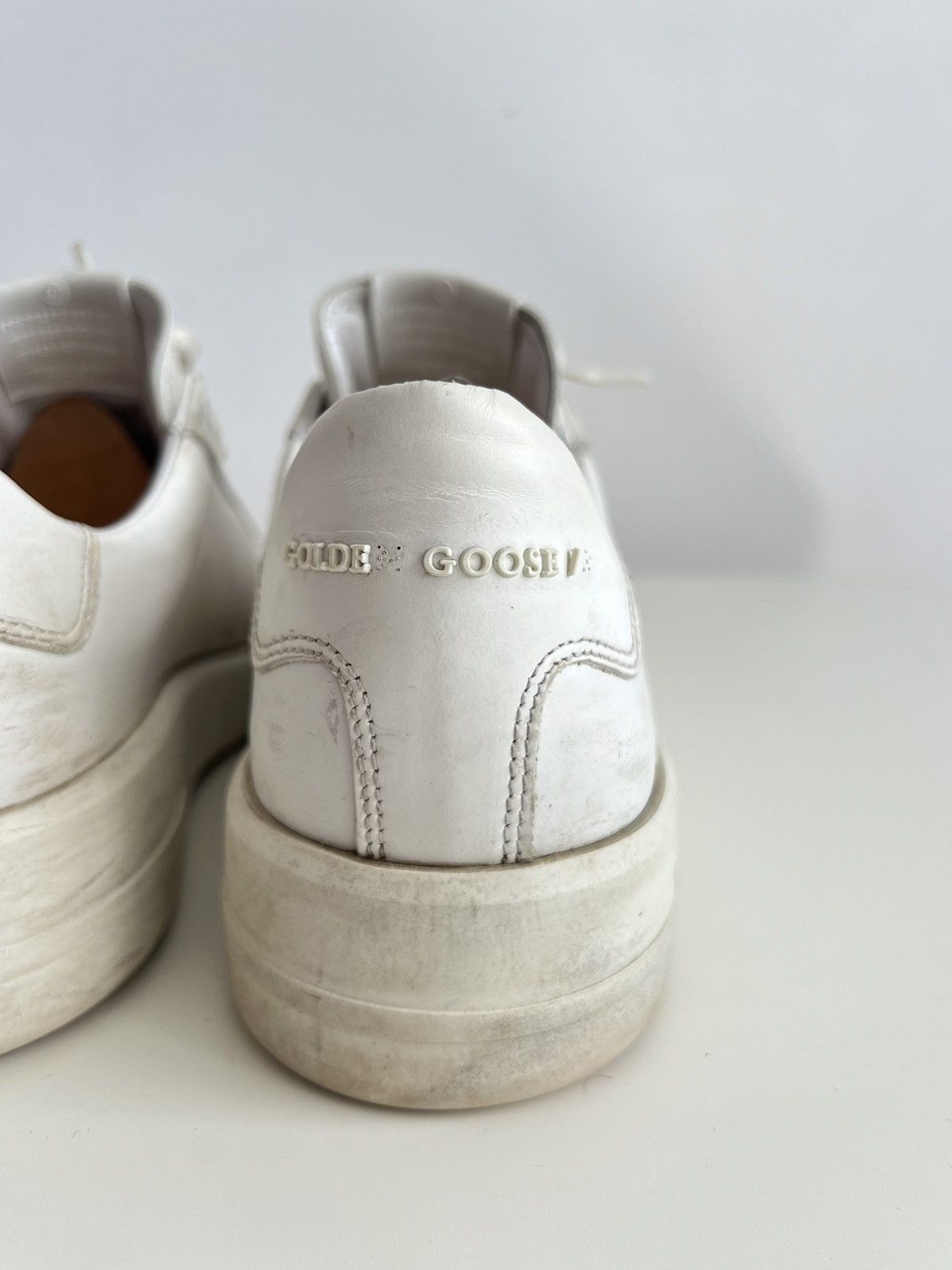 Golden Goose Golden Goose Pure Star Distressed Sneakers White Size US 9 / EU 42 - 19 Thumbnail