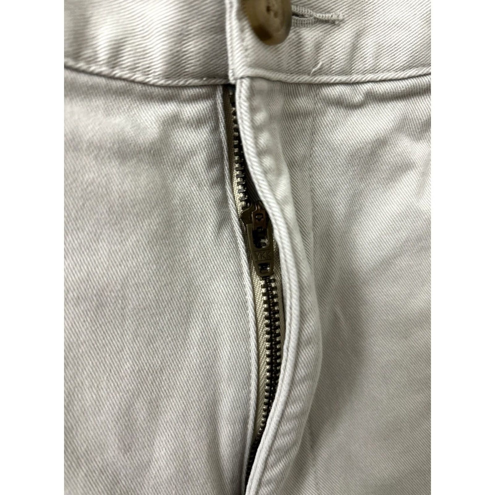 Vintage L.L.Bean Pants Mens 36x30 Beige Natural Fit Chino Workwear Casual Wool Plaid Lined 162385 Size US 36 / EU 52 - 4 Thumbnail