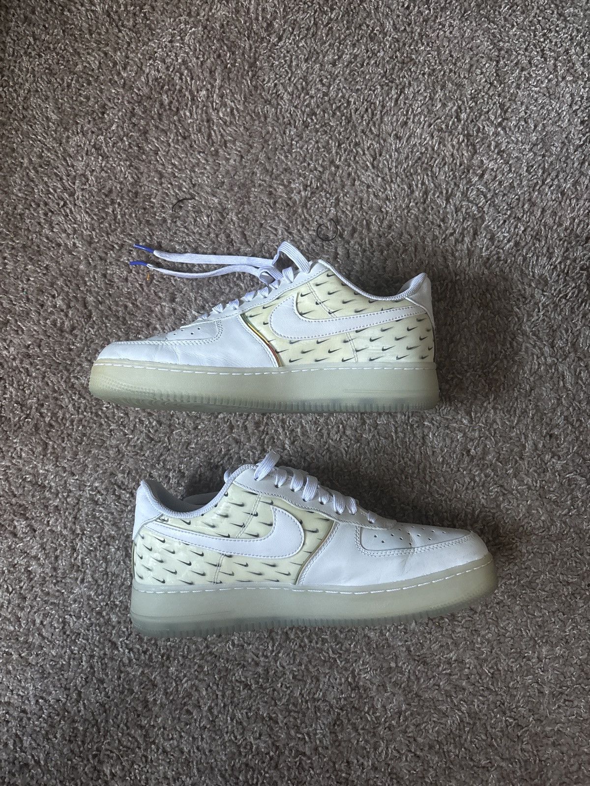 Nike Nike Air Force 1 '07 Premium "Swoosh Pattern Size US 9 / EU 42 - 2 Thumbnail