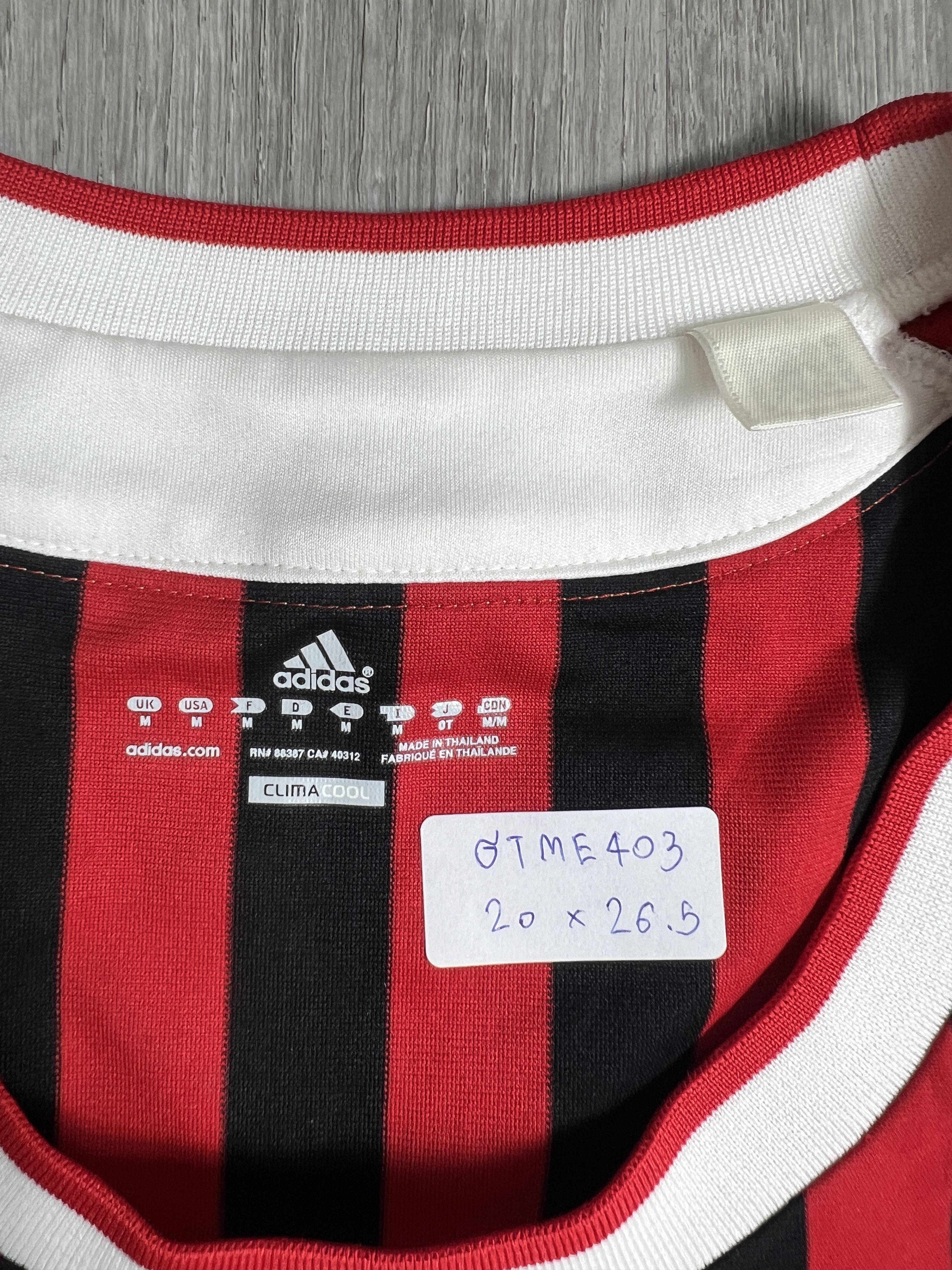 Adidas A.C. Milan 2011-2012 Women's Home Jersey (M) GTME403 Size M / US 6-8 / IT 42-44 - 2 Thumbnail