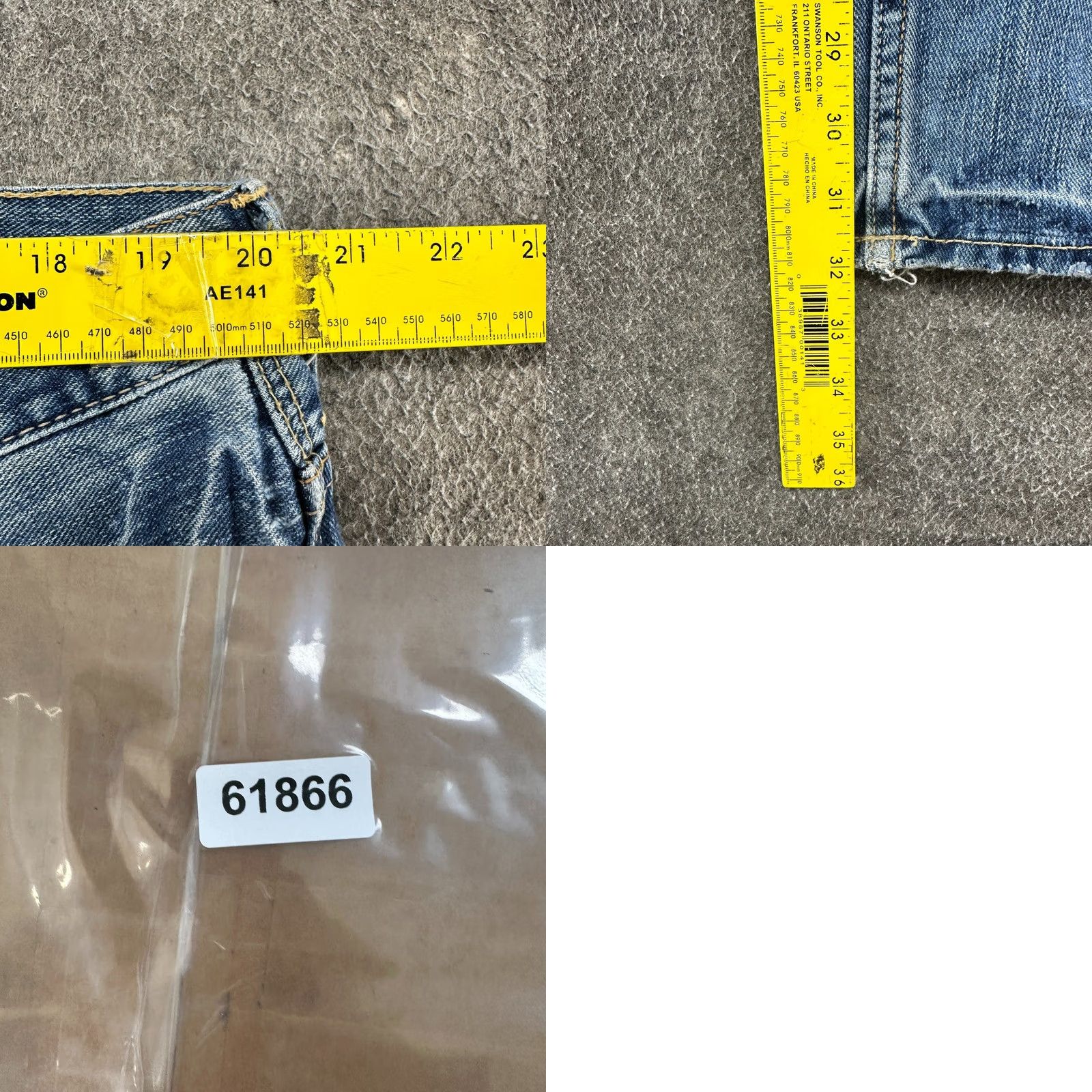 American Eagle Outfitters American Eagle Jeans Mens 38x32 Blue Relaxed Straight Distressed 5-Pocket Denim Jeans Mens Blue Distressed Retro Vintage? Size US 38 / EU 54 - 11 Thumbnail