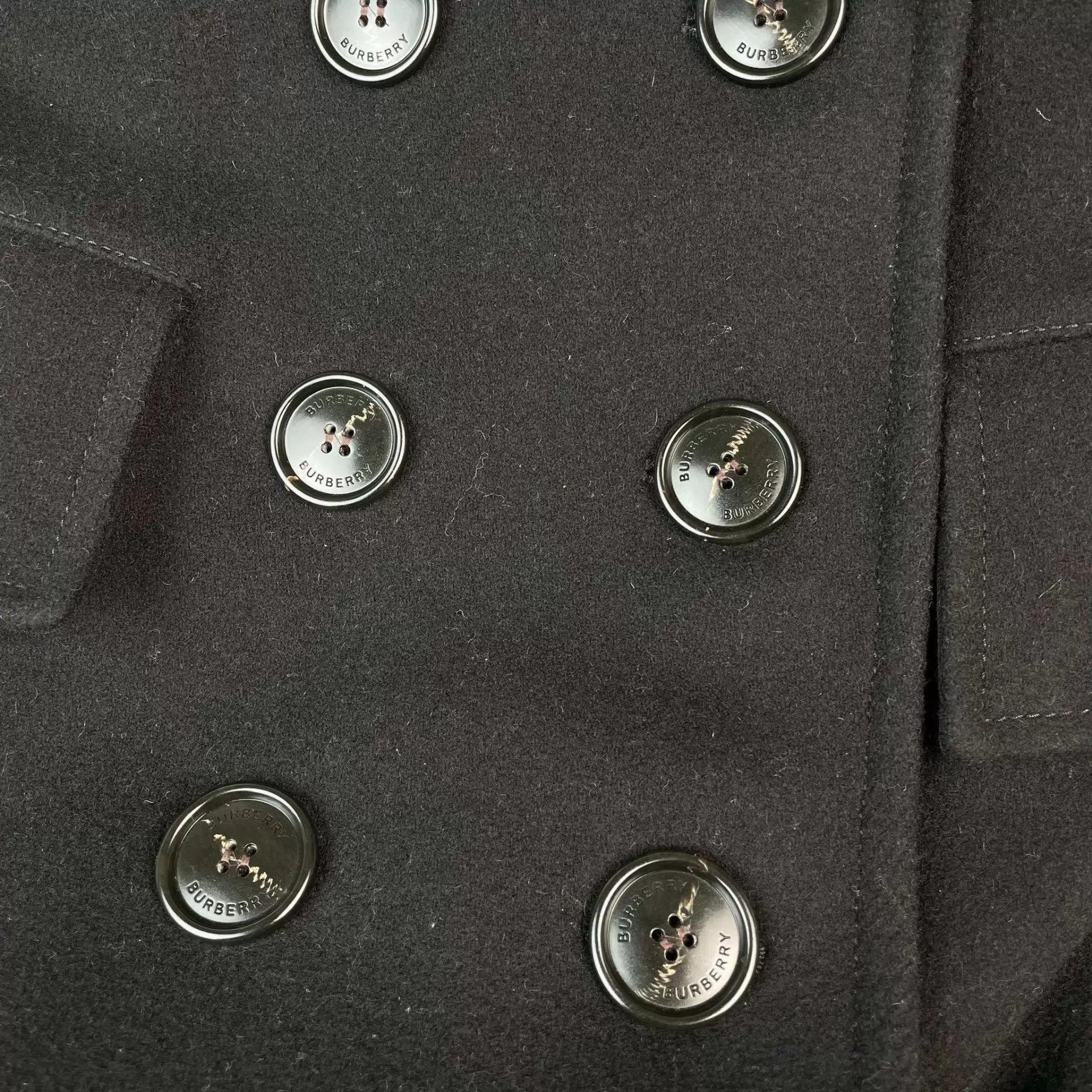 Burberry Burberry Black Wool Coat 34 NWT Size XS / US 0-2 / IT 36-38 - 8 Thumbnail