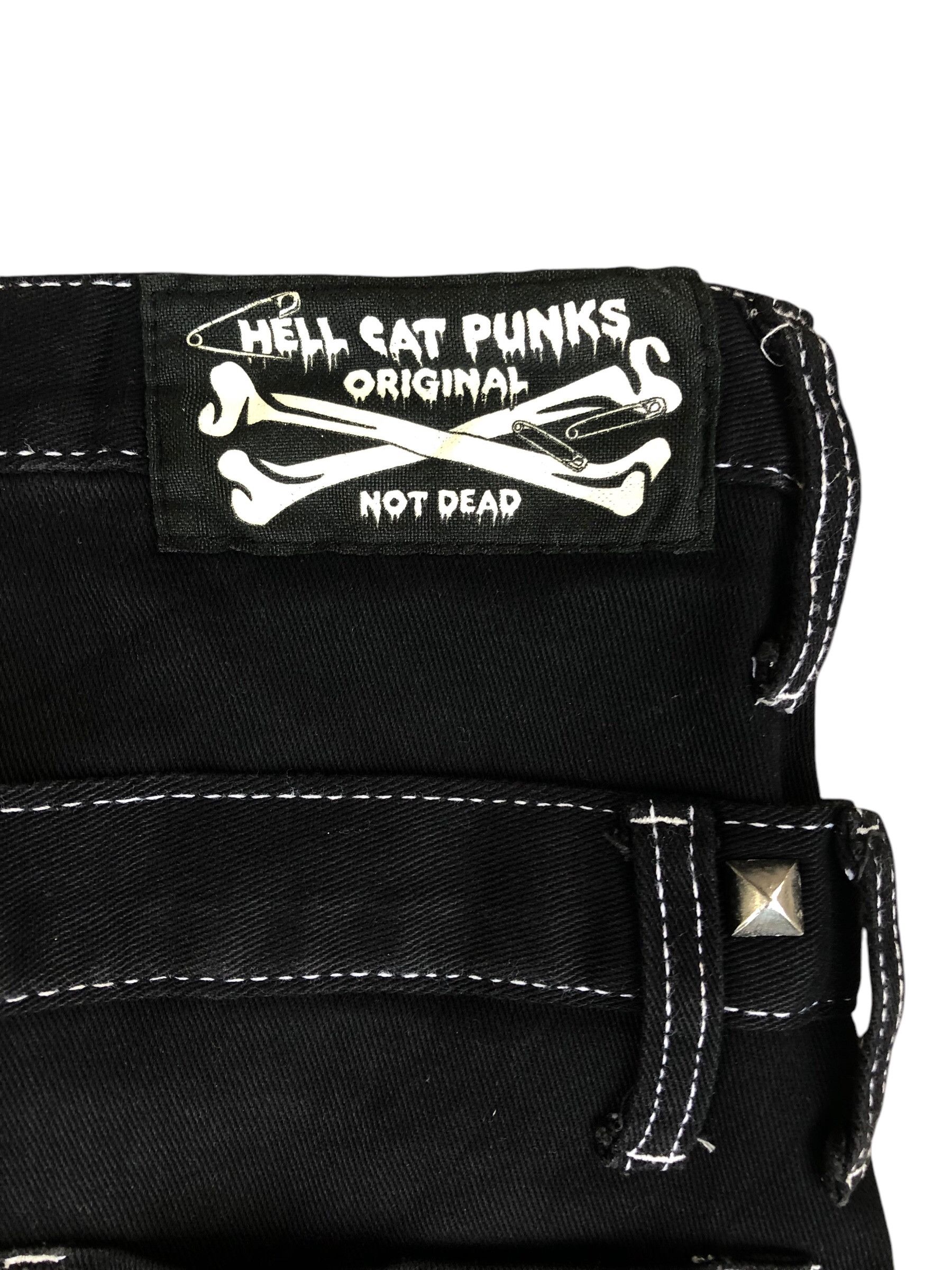 Japanese Brand Y2K Hell Cat Punks Double Waist Pants Size US 30 / EU 46 - 4 Thumbnail
