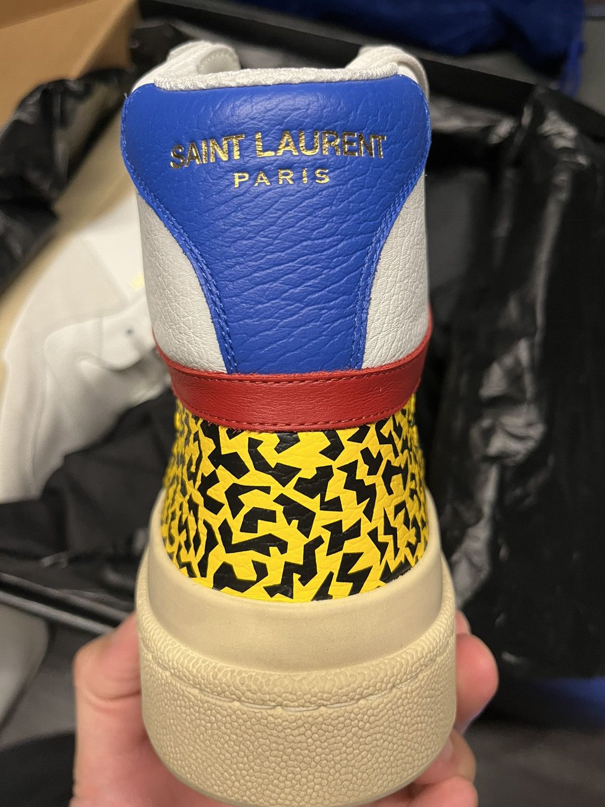Saint Laurent Paris Super Runway Brand New Saint Laurent High Top Sneaker Size US 9 / EU 42 - 6 Thumbnail
