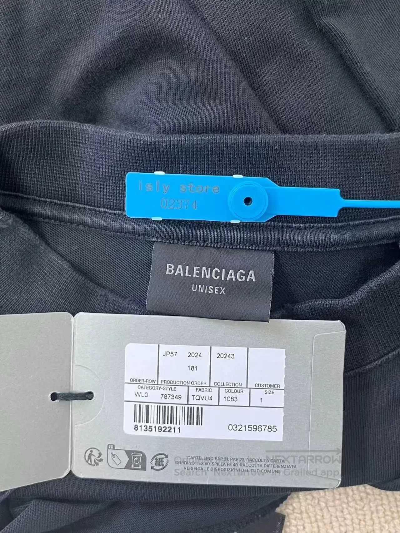 Balenciaga Balenciaga Faded Logo Print Short Sleeve T-shirt. Size US XS / EU 42 / 0 - 5 Thumbnail