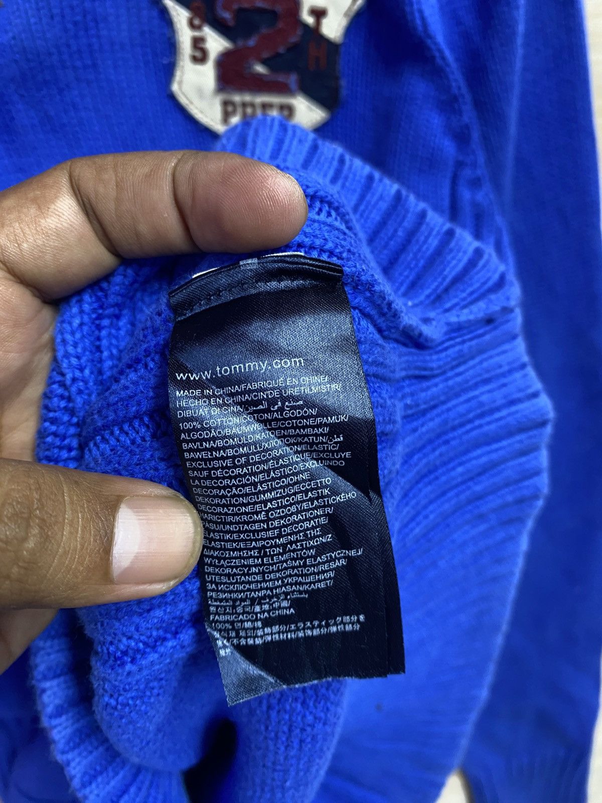 Tommy Hilfiger blue Tommy Hilfiger knit sweatshirt. Size US L / EU 52-54 / 3 - 5 Thumbnail