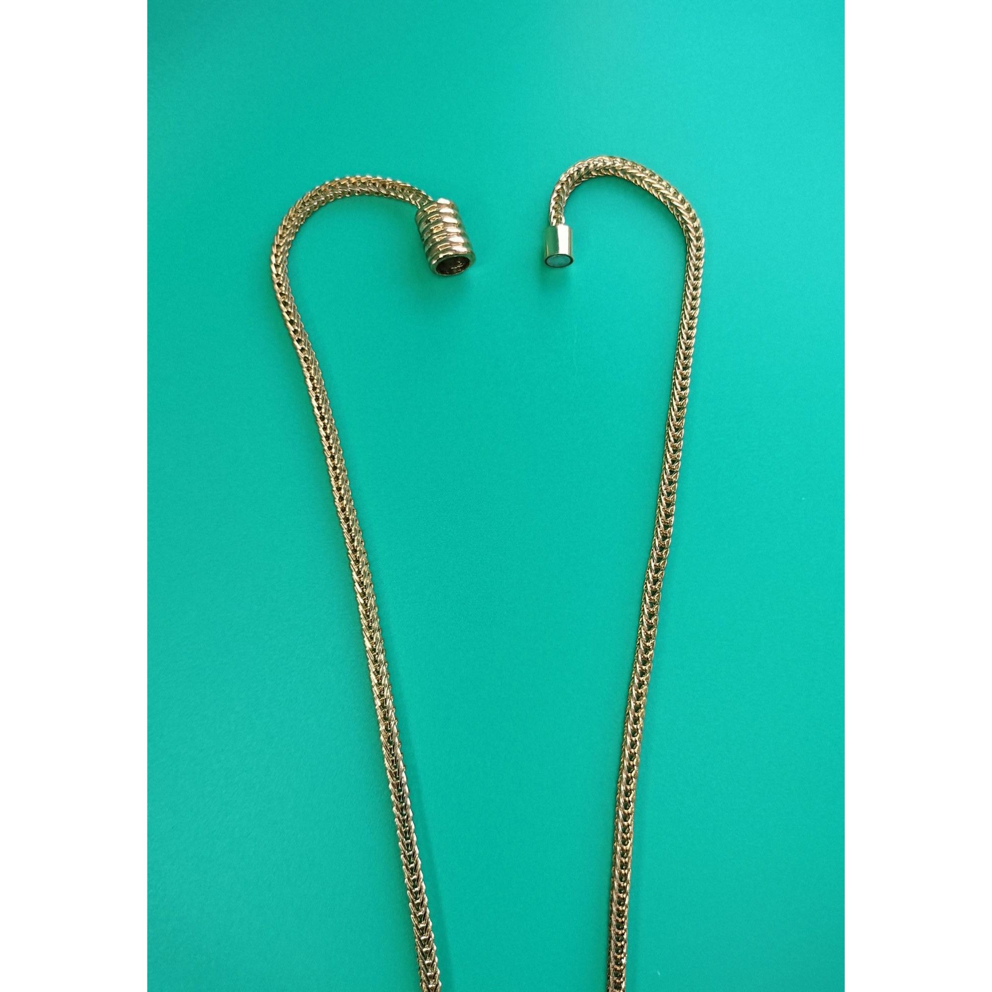 Other Vintage Gold Tone Necklace Magnetic Clasp Double Faux Pearl Size ONE SIZE - 10 Thumbnail