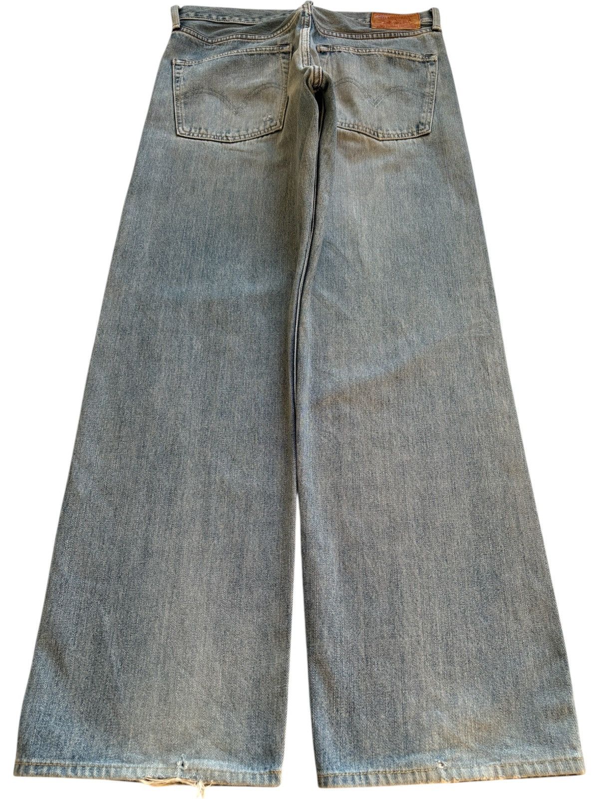Levi's Vintage 90s Levis 503 Mud Wash Distressed Ripped Baggy Jeans Size US 32 / EU 48 - 2 Thumbnail
