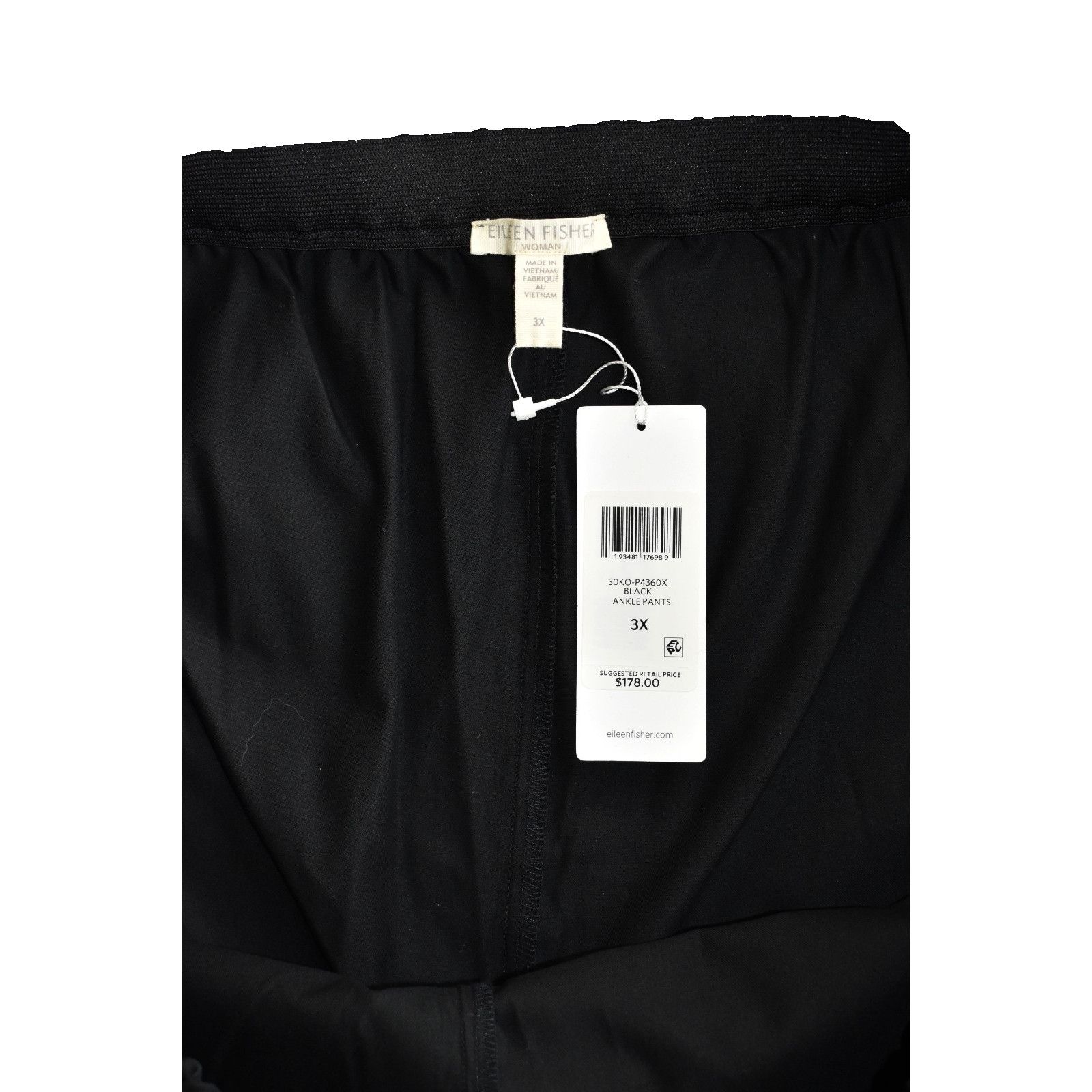 Eileen Fisher NWT EILEEN FISHER Org Cotton Twill Ankle Pants Size 3X $178 Size 42" / US 20 - 4 Thumbnail