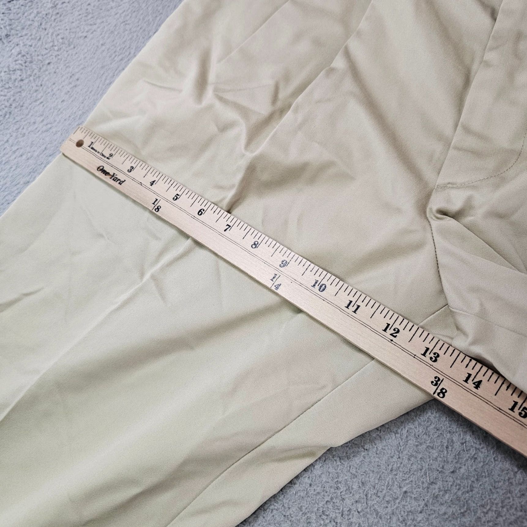 Vintage Kirkland Dress Pants Mens 34x30 Tan Classic Fit Comfort Non Iron Pleated Cotton Dress Pants Mens 34 Tan Classic Fit Cotton Pants Holiday 90s? Size US 34 / EU 50 - 5 Thumbnail