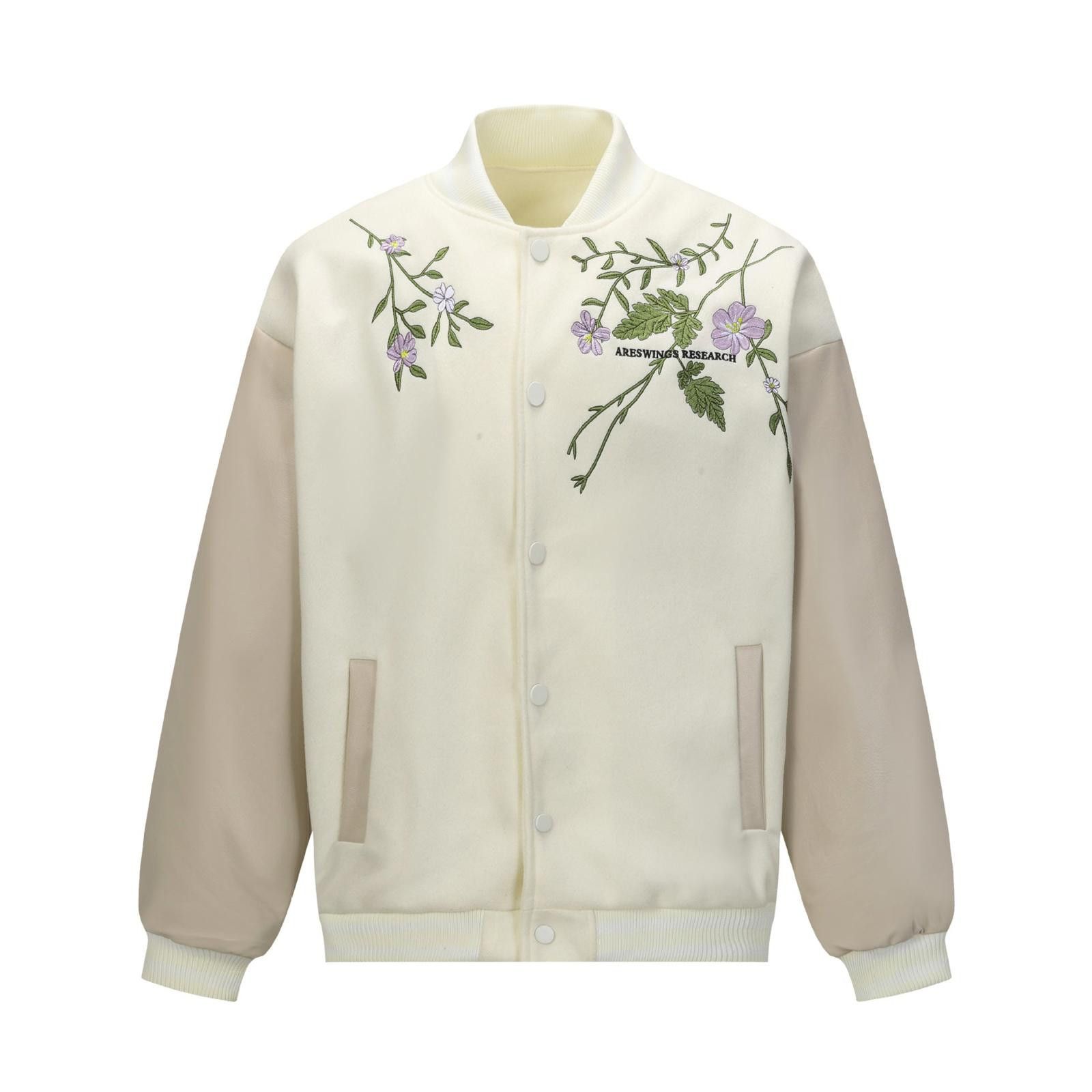 Japanese Brand Floral Embroidered Varsity Jacket Size M / US 6-8 / IT 42-44 - 5 Thumbnail