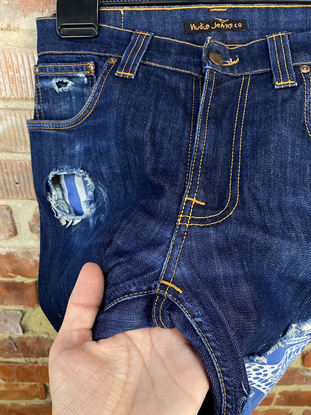 Nudie Jeans Nudie Thin Finn Organic Custom Jeans Size US 33 - 9 Thumbnail