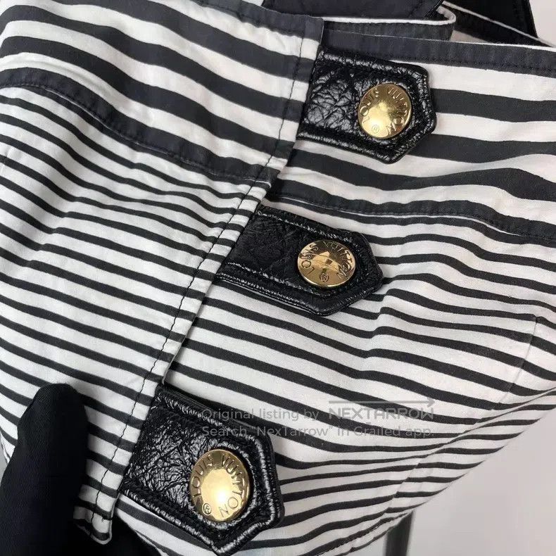 Louis Vuitton Louis Vuitton Black and white striped parquet camisole ves Size XS / US 0-2 / IT 36-38 - 5 Thumbnail