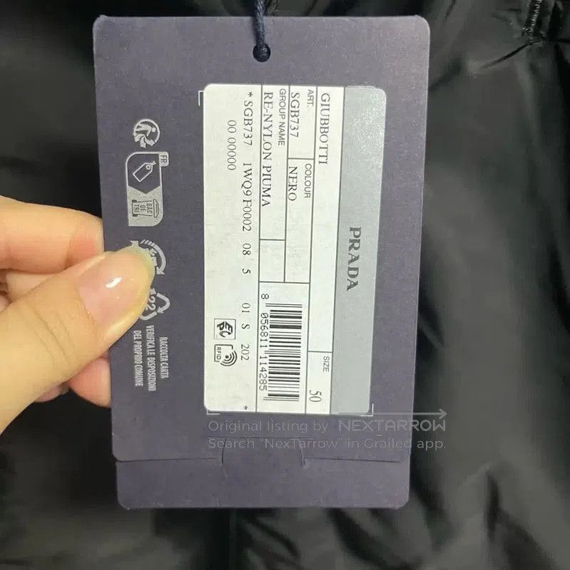 Prada Prada Black Cotton XL Men's Jacket. Size US XL / EU 56 / 4 - 3 Thumbnail