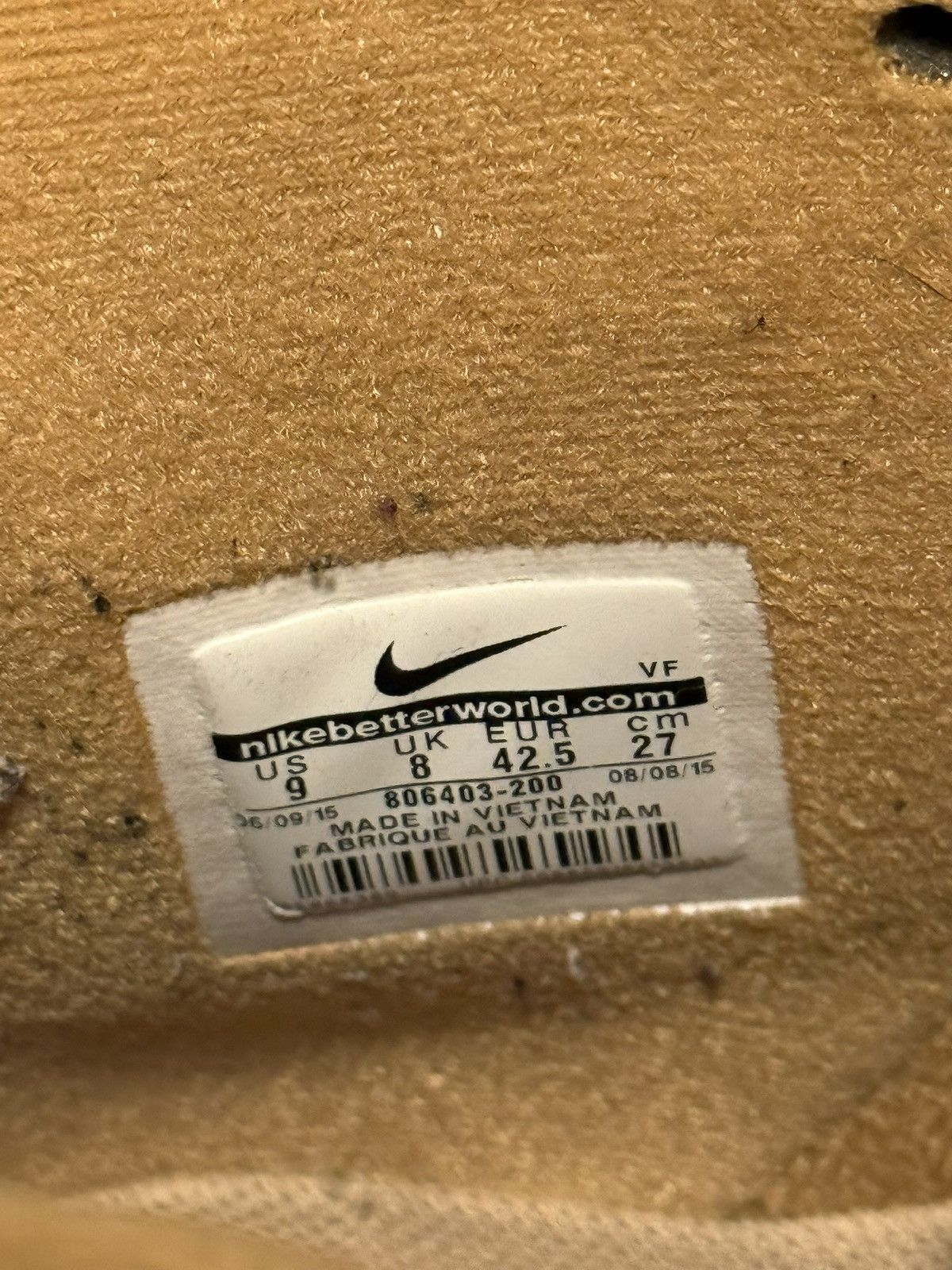 Nike Nike Air Force 1 High Flax 2015 Size US 9 / EU 42 - 7 Thumbnail