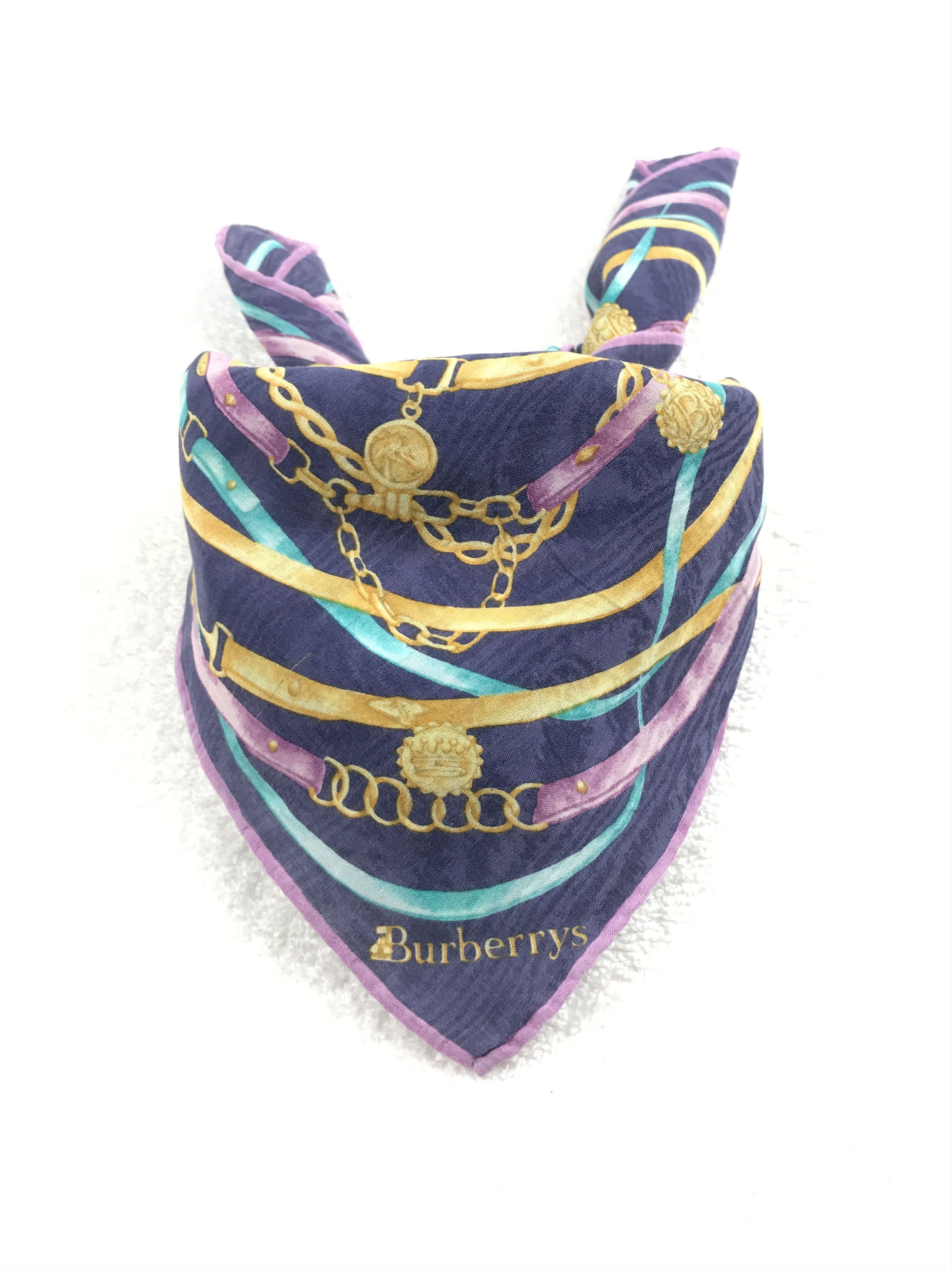 Burberry × Vintage Vintage Burberry Bandana Neckerchief Handkerchief Size ONE SIZE - 3 Thumbnail