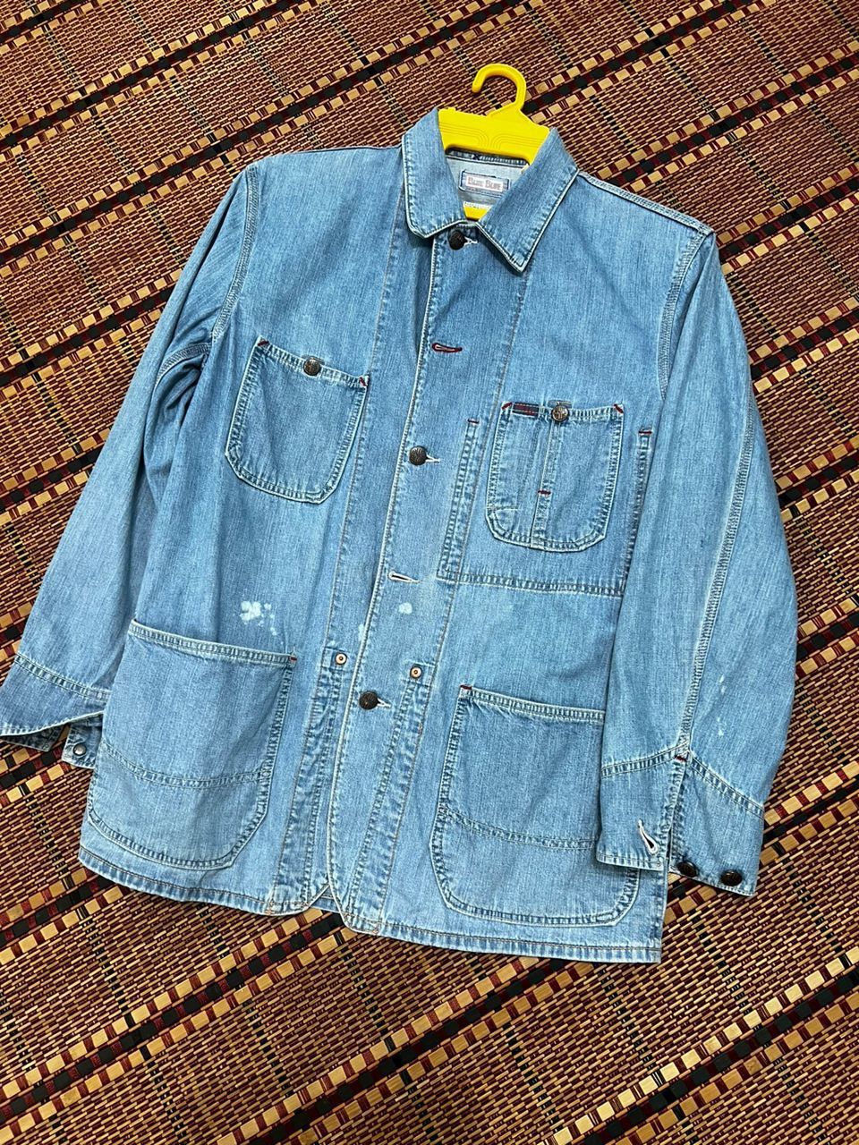 Blue Blue Japan × Japanese Brand Blue Blue Arigato Chore Jacket Denim Size US S / EU 44-46 / 1 - 6 Thumbnail