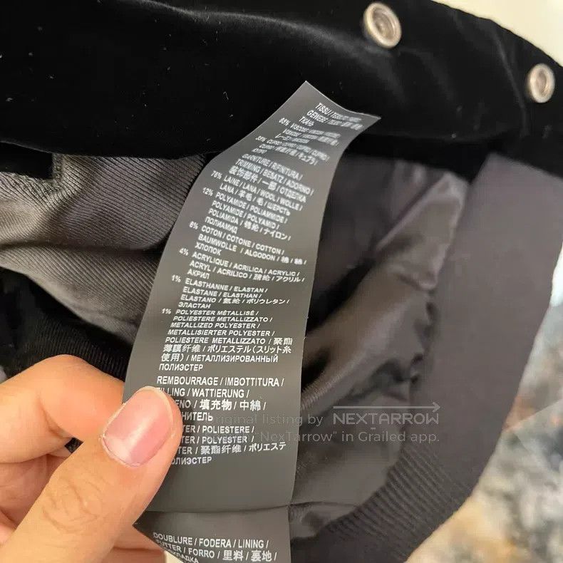 Saint Laurent Paris Saint Laurent Paris Starry Velvet Stud Baseball Jacket i Size XS / US 0-2 / IT 36-38 - 8 Thumbnail