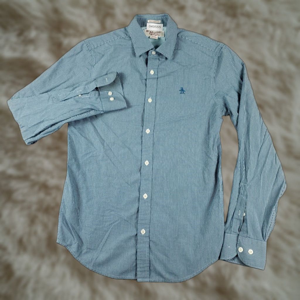 Original Penguin Original Penguin Shirt Mens Small Blue Long Sleeve Button-Up Cotton Collared Classic Preppy Size US S / EU 44-46 / 1 - 1 Thumbnail