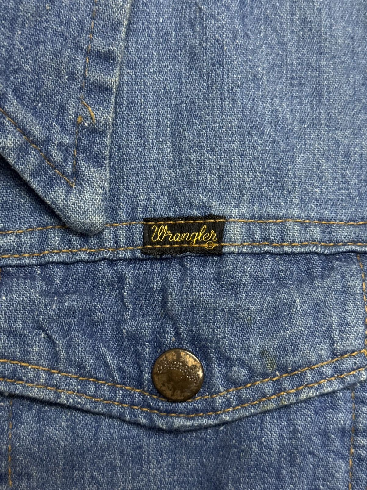 Vintage × Wrangler Vintage Wrangler Chore Jacket 70s Size L / US 10 / IT 46 - 6 Thumbnail