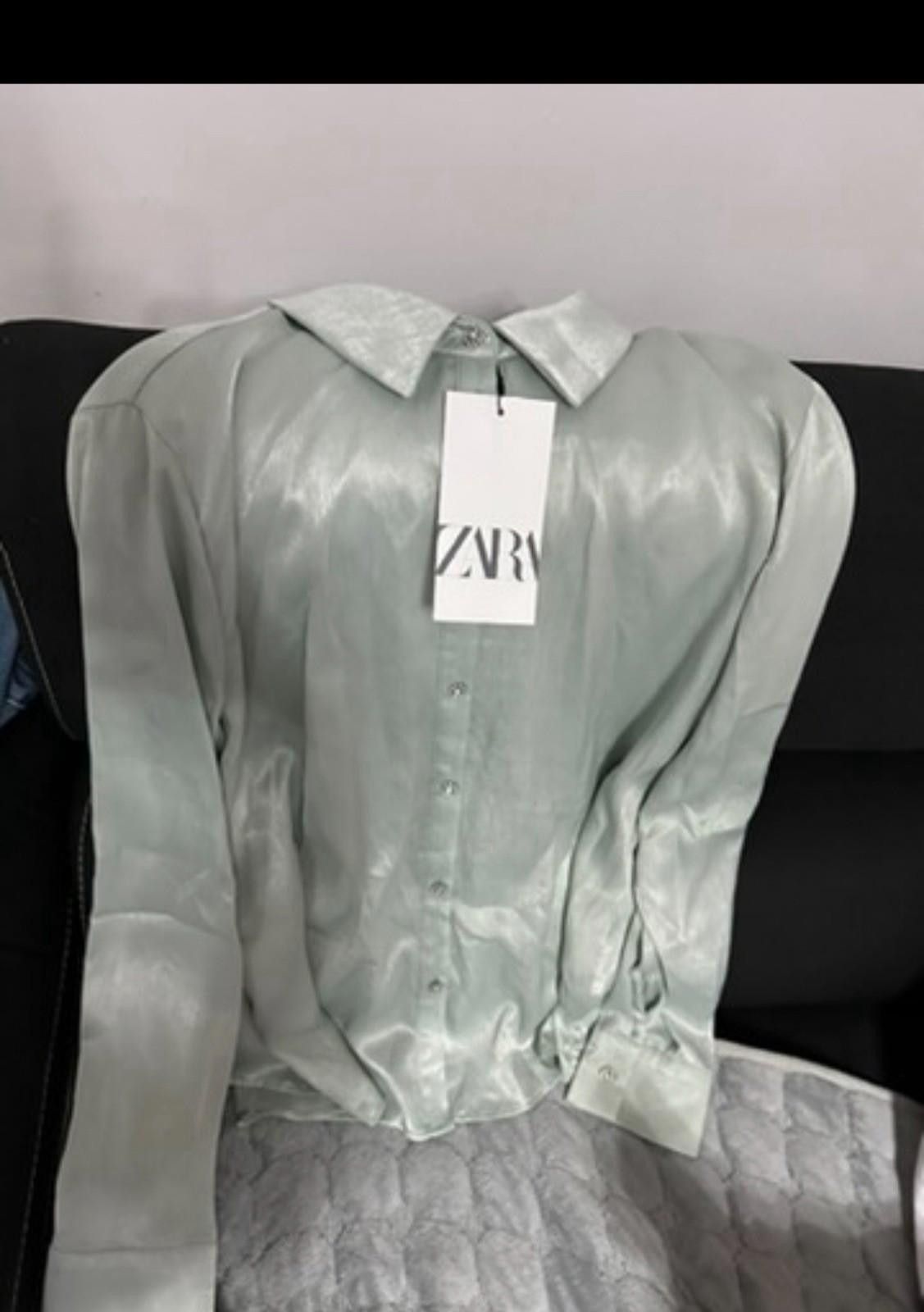 Zara ZARA Shirt With Rhinestone Buttons Size M / US 6-8 / IT 42-44 - 1 Thumbnail