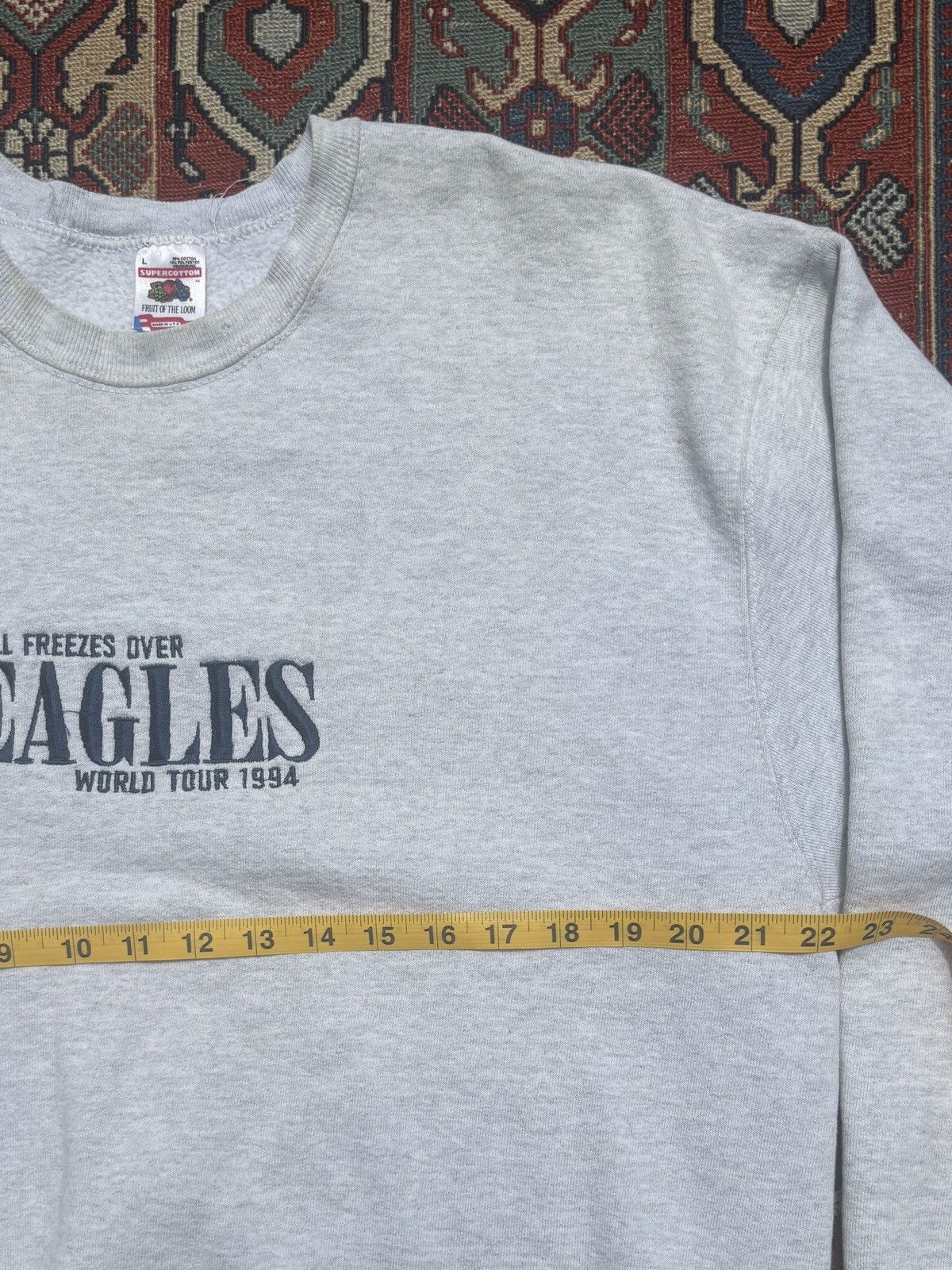 Band Tees × Vintage Vintage 1994 eagles hell freezes over tour sweatshirt Size US L / EU 52-54 / 3 - 4 Thumbnail