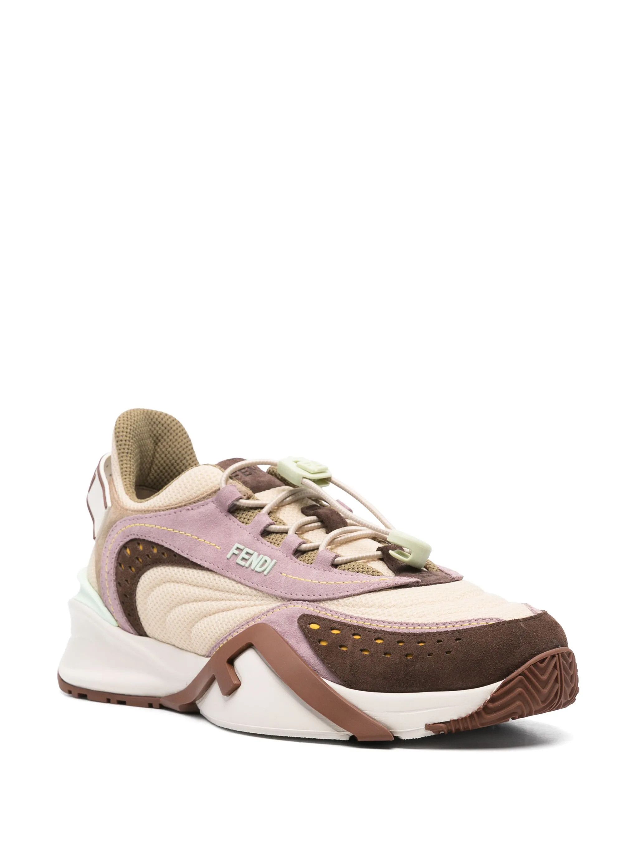 Fendi o1s1wg111025 Flow Low-Top Sneakers in Multicolor Size US 6 / IT 36 - 2 Thumbnail