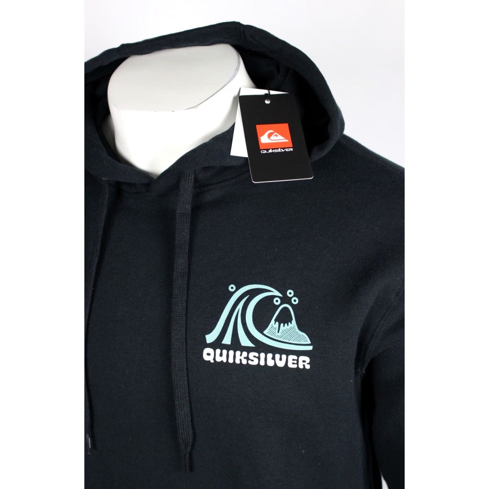 Quiksilver Quiksilver Men's Mountain Wave Graphic Hoodie Fleece Sweatshirt M Medium Black Size US M / EU 48-50 / 2 - 4 Thumbnail