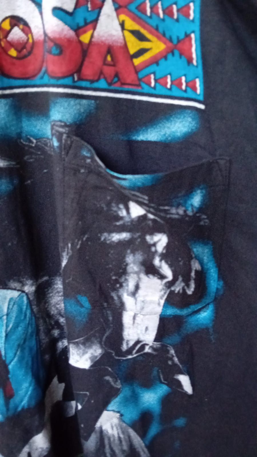 Vintage Appaloosa Aztec Stripe Native American Horses pocket tee XXL Size US XXL / EU 58 / 5 - 8 Thumbnail