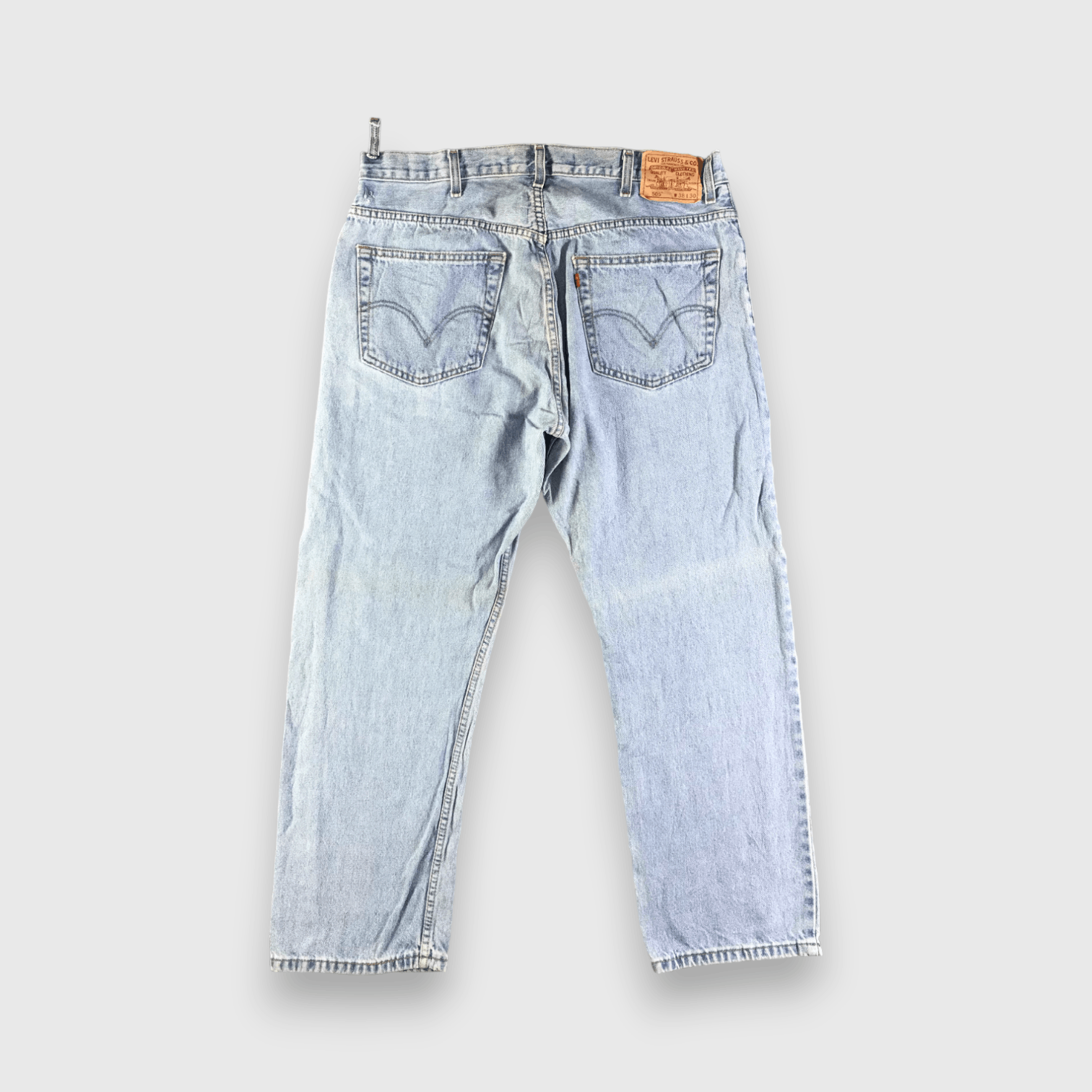 Levi's Vintage Blue Wash Levis 505 Jeans-J4419 Size US 37 - 2 Thumbnail