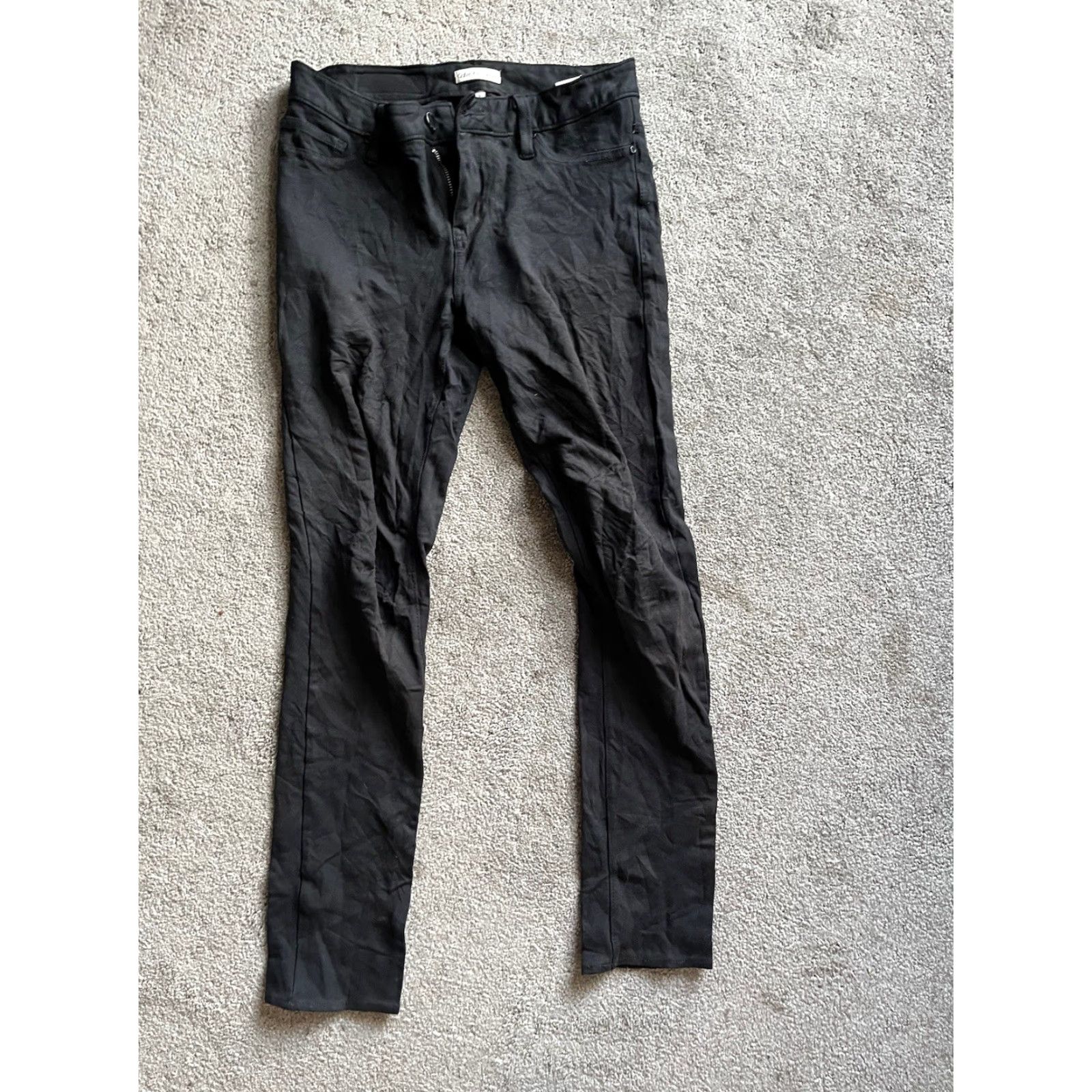 Calvin Klein CALVIN KLEIN Women's Jeggings Size 2 Black Slim Tapered Stretch Viscose Nylon Size 26" / US 2 / IT 38 - 3 Thumbnail