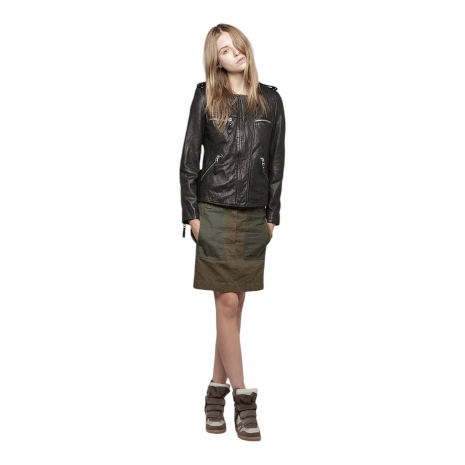 Isabel Marant Etoile ISABEL MARANT ÉTOILE Kady lambskin Leather moto Jacket Size M / US 6-8 / IT 42-44 - 7 Thumbnail