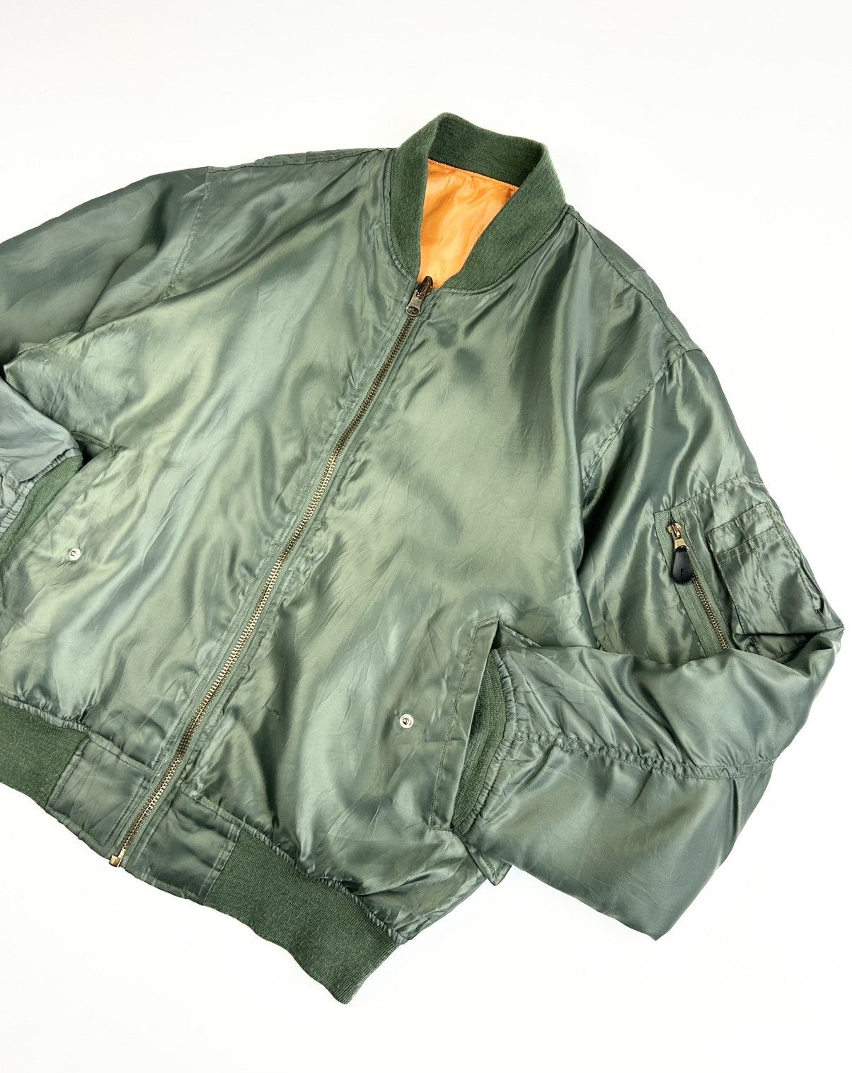 Japanese Brand Vintage Bomber Jacket MA-1 Military Japanese style Size US L / EU 52-54 / 3 - 8 Thumbnail