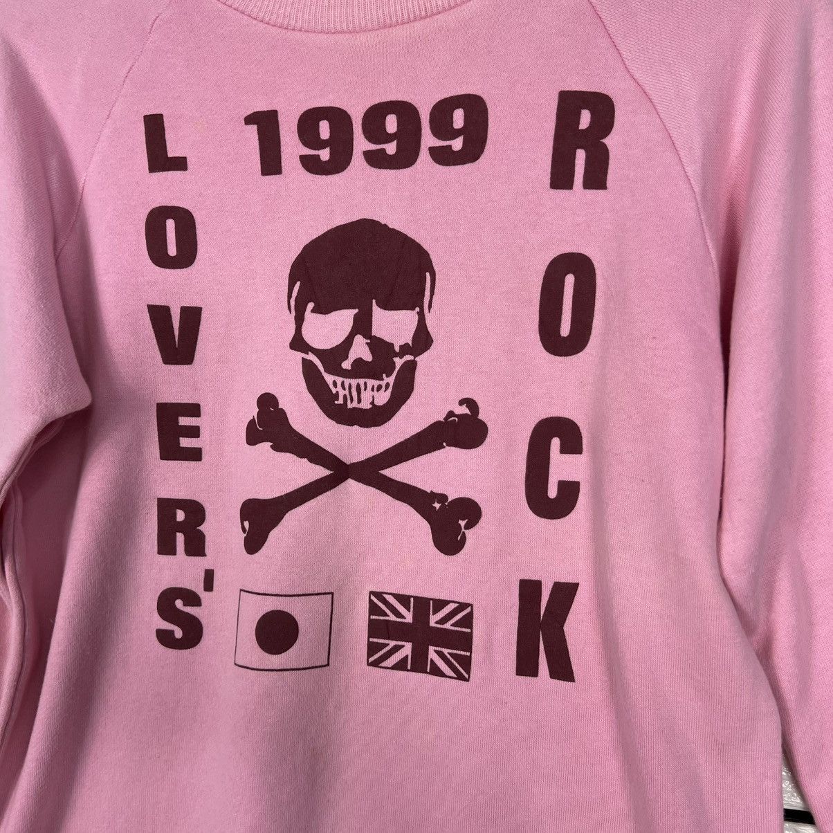 Super Lovers SUPER LOVERS Lovers Rock Big Logo Pink Sweatshirt #4000-C182 Size M / US 6-8 / IT 42-44 - 3 Thumbnail