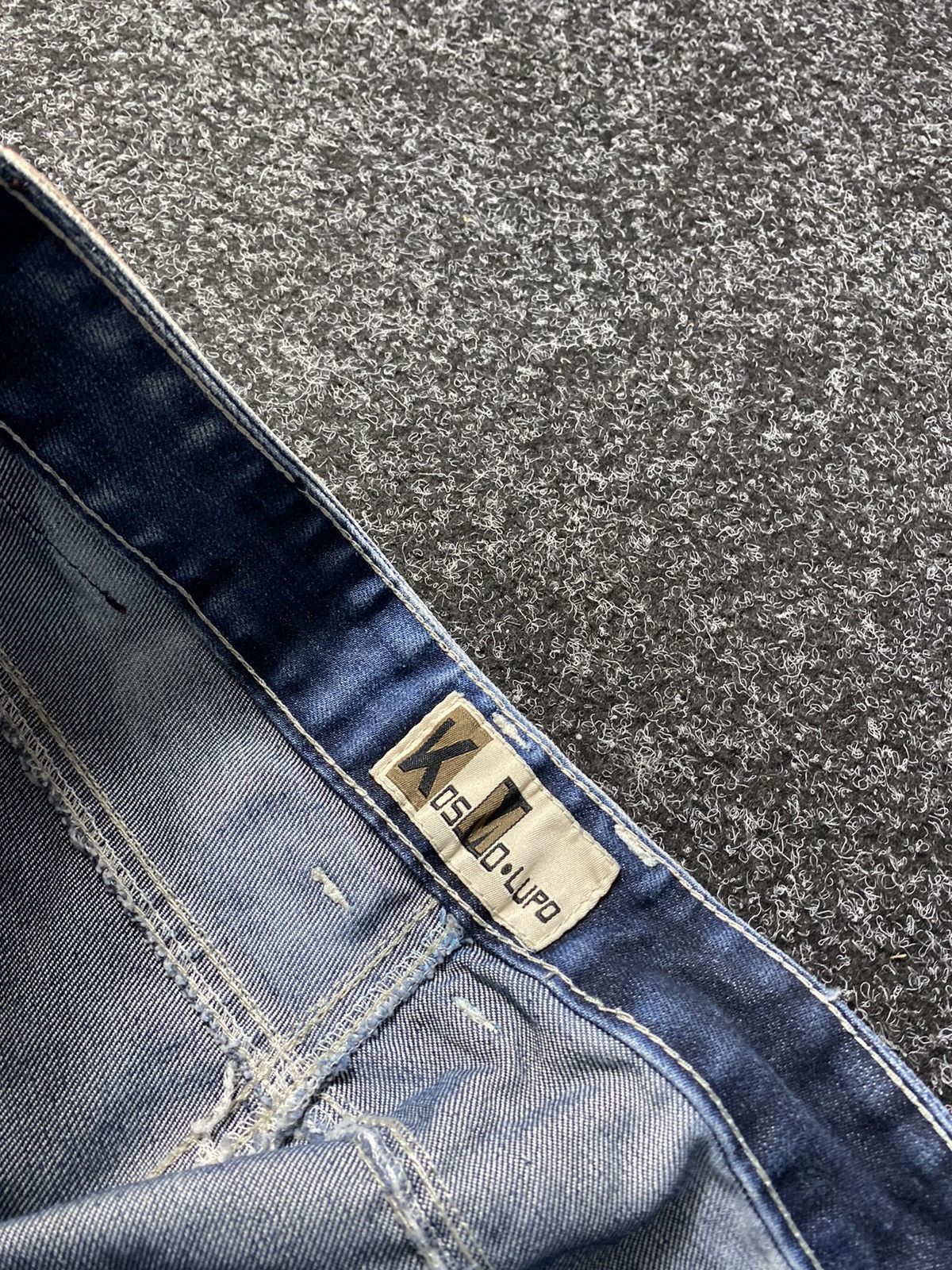 20471120 × Japanese Brand 🔥Japanese Kosmo Lupo Baggy Distressed Opium Punk Jeans Owens Size US 34 / EU 50 - 9 Thumbnail