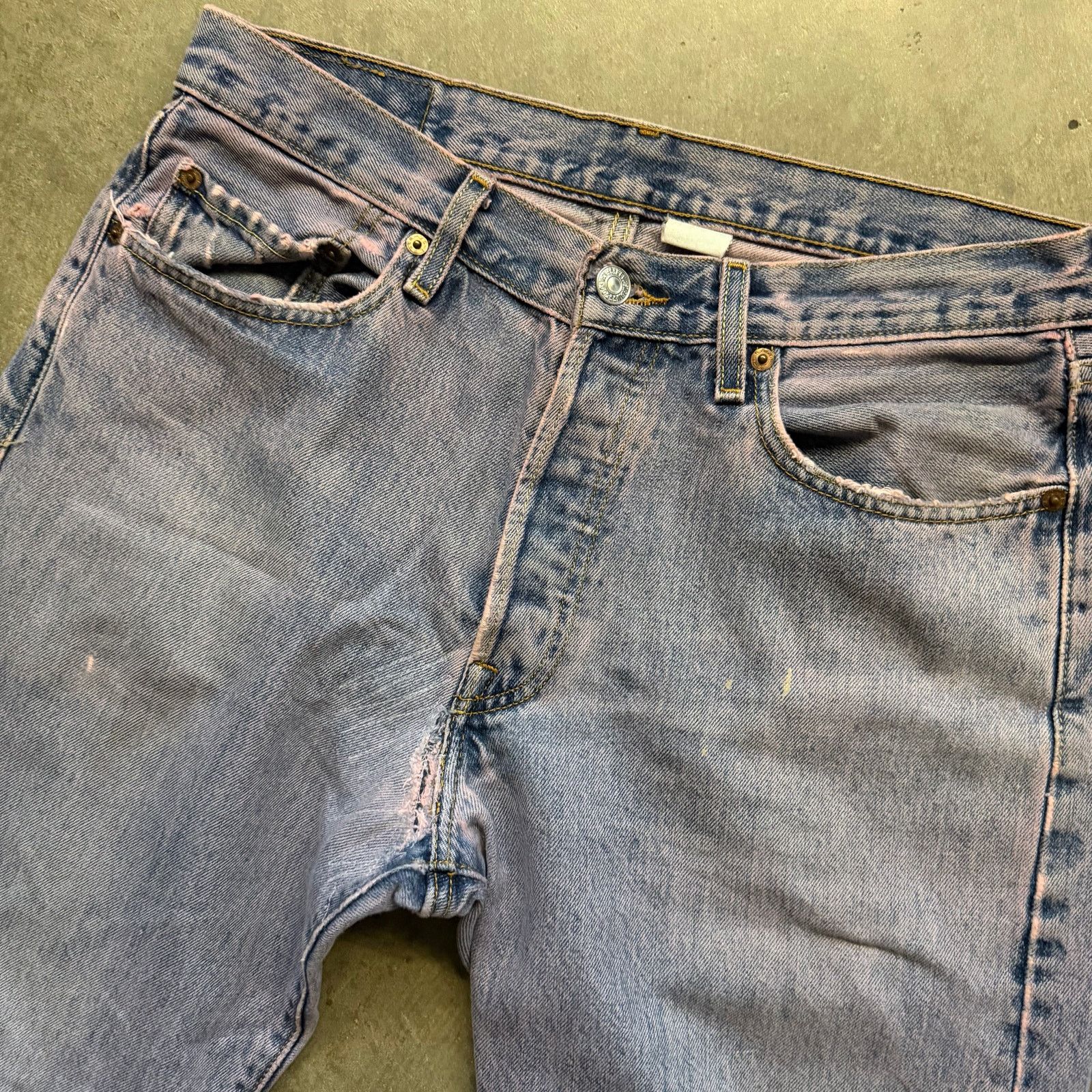 Levi's Levi’s Purple Dyed 501s Size US 33 - 3 Thumbnail