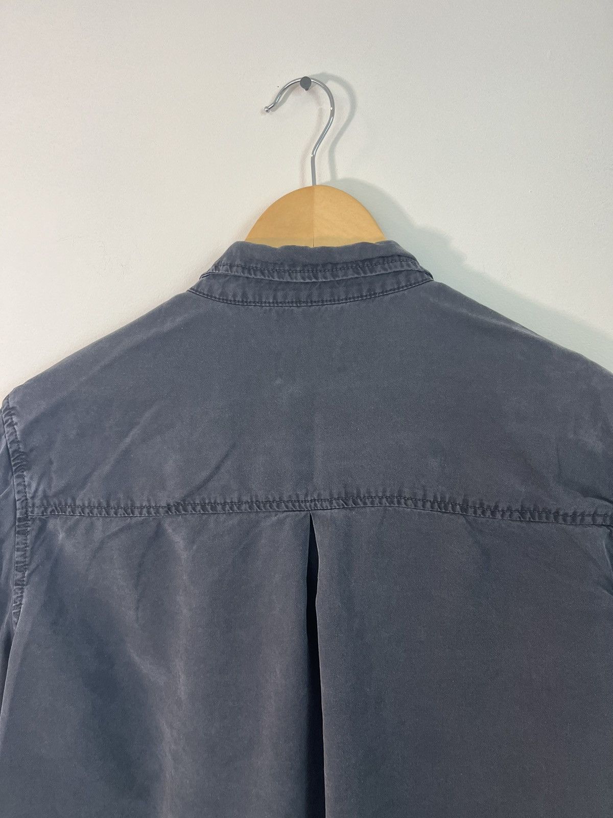 Vintage Sun Faded Blank Black Distressed Button Shirt Size US L / EU 52-54 / 3 - 7 Thumbnail