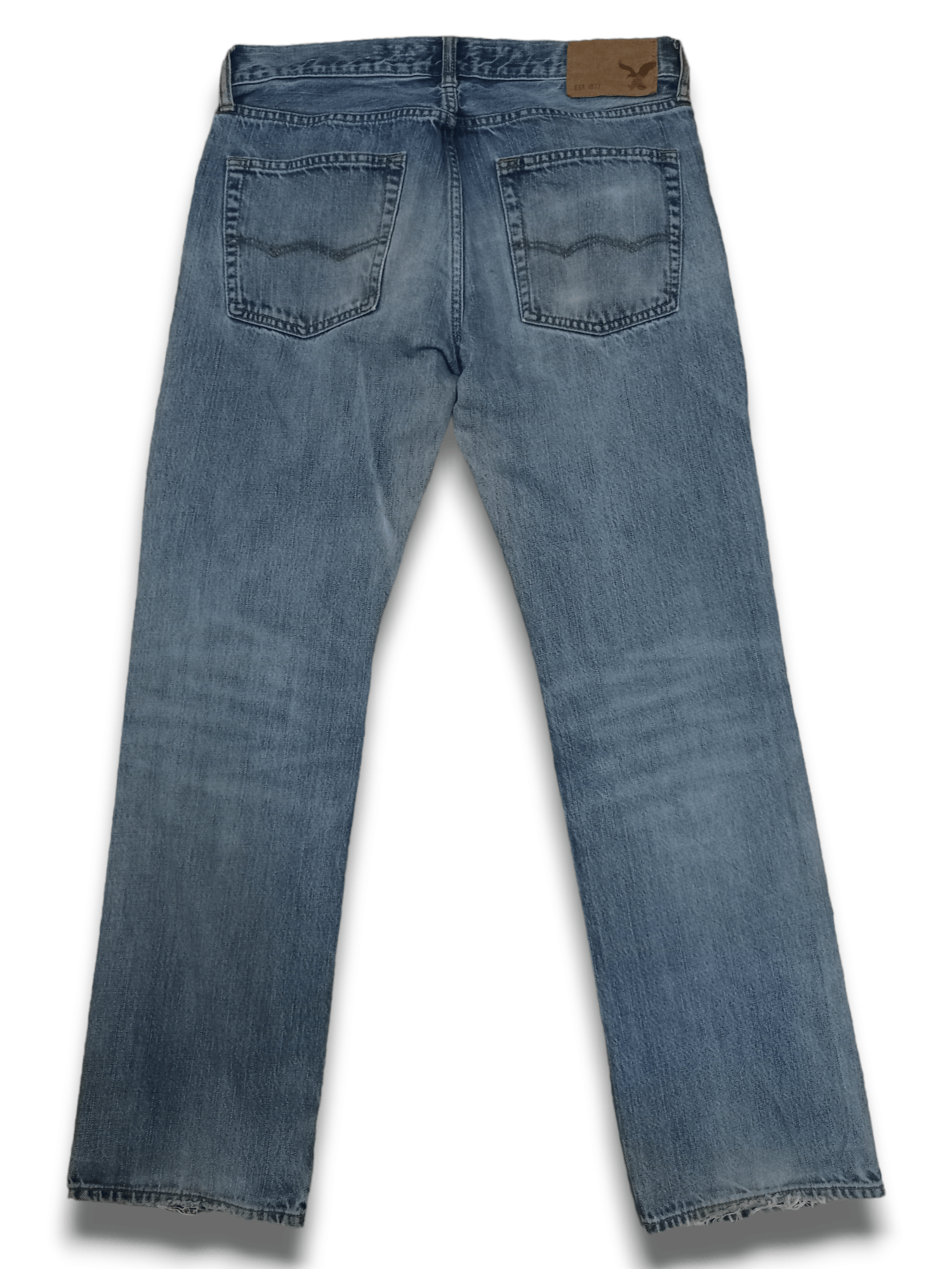 Japanese Brand Vintage Japanese Brand Blue Wash Distressed Loose Jeans Size US 31 - 4 Thumbnail