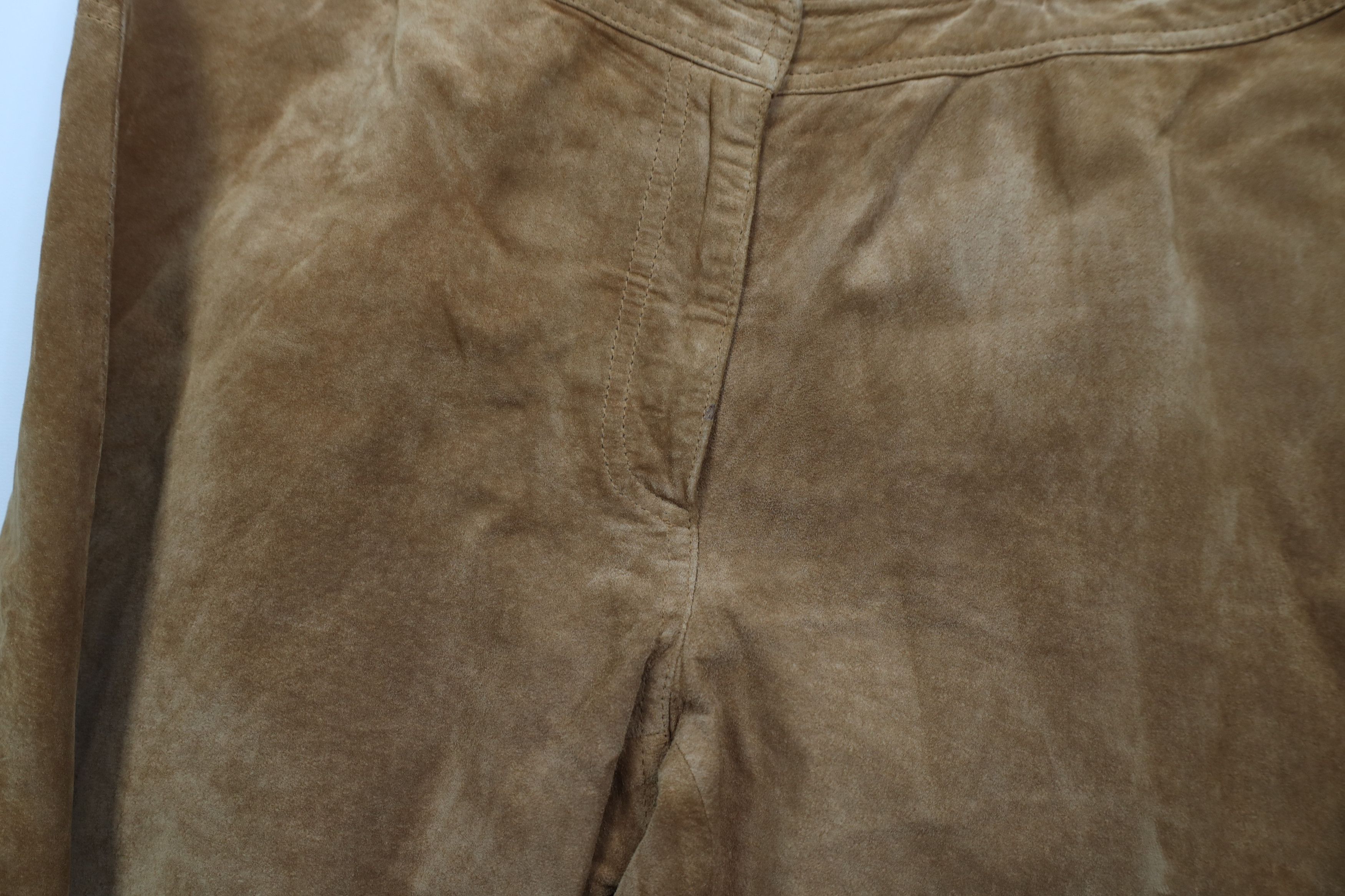 Vintage Vintage 90s Y2K Babydoll Streetwear Leather Pants Brown Size 34" / US 12 / IT 48 - 7 Thumbnail