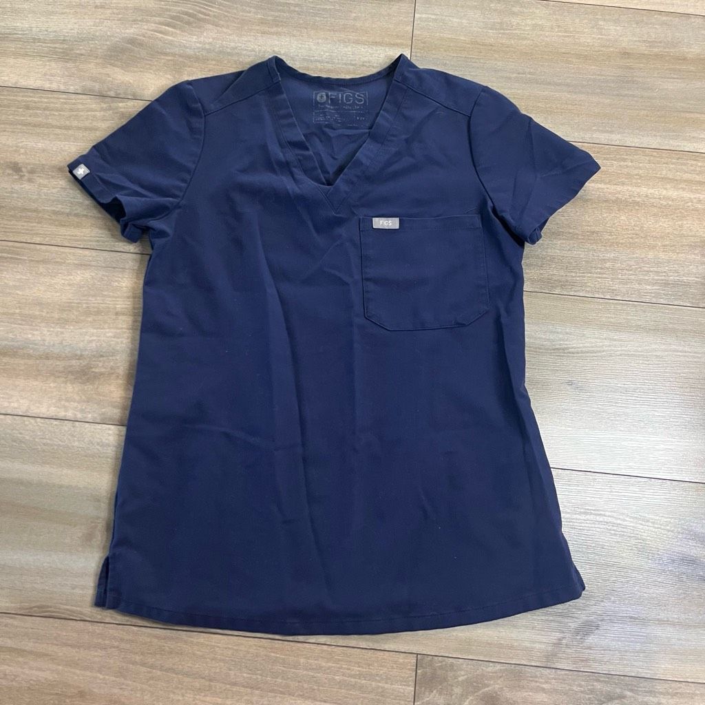 FOG Figs Navy Athletic Scrub Top Women XXS Bin I-16 Size XXS / US 00 / IT 34 - 1 Thumbnail