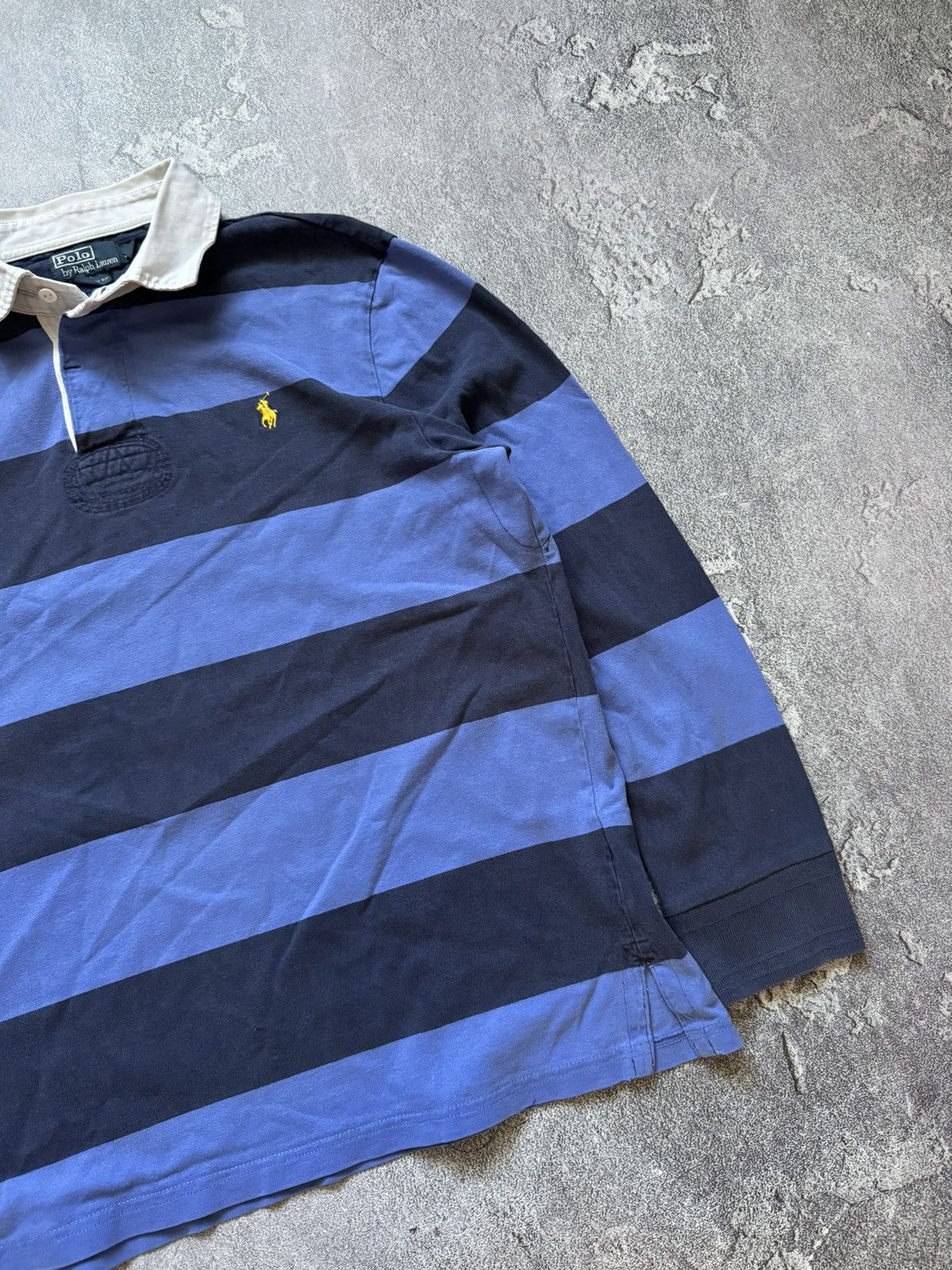 Polo Ralph Lauren × Vintage Polo Ralph Lauren XL vintage sweatshirt rugby button up 90s Size US XL / EU 56 / 4 - 6 Thumbnail