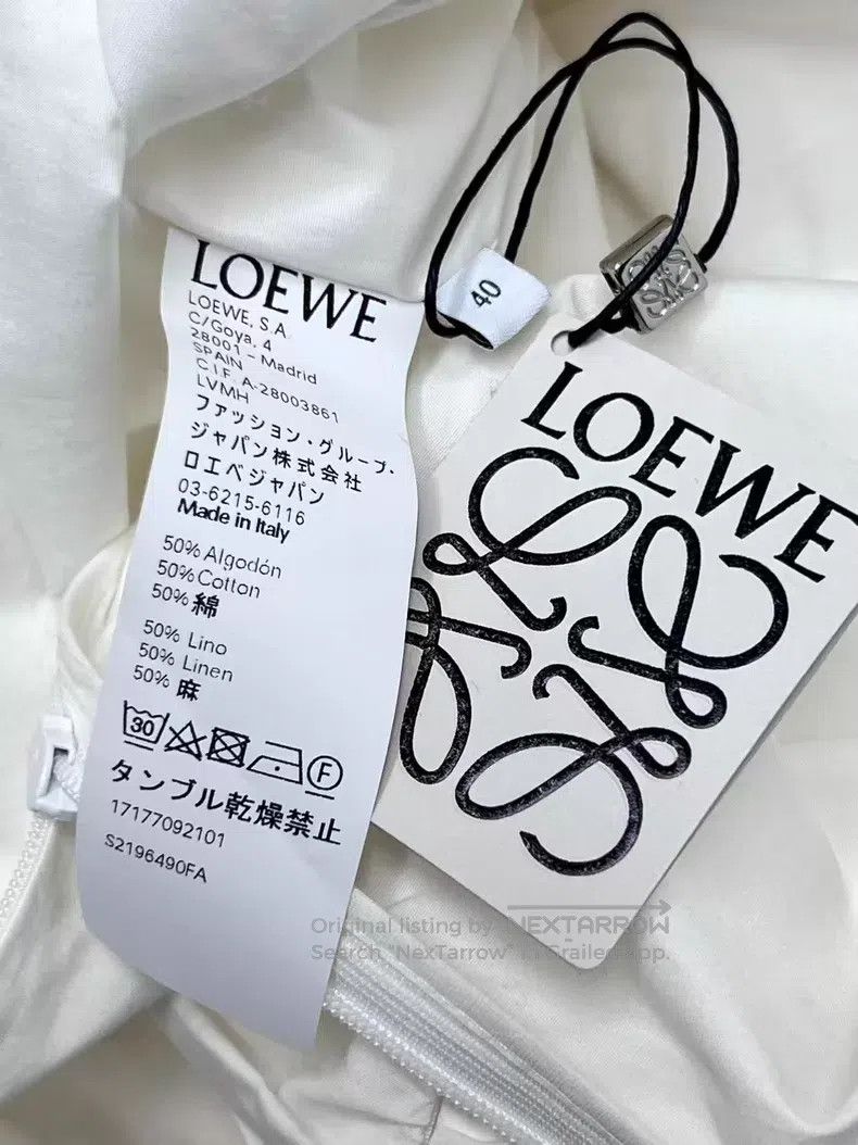 Loewe Loewe Fairies Series White Asymmetrical Waistline Dress Size S / US 4 / IT 40 - 4 Thumbnail