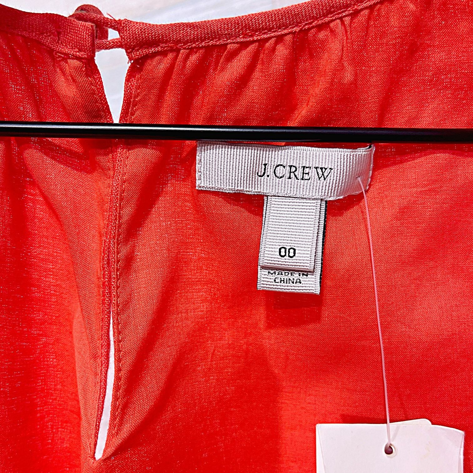 J.Crew J CREW Linen Organza Sleeveless Mini Dress Orange Womens 00 Size XXS / US 00 / IT 34 - 5 Thumbnail