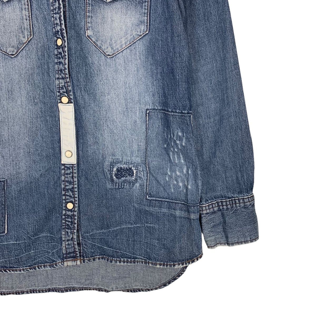 Avirex AVIREX Four Pocket Washed Denim Jacket #0185-C9 Size S / US 4 / IT 40 - 5 Thumbnail